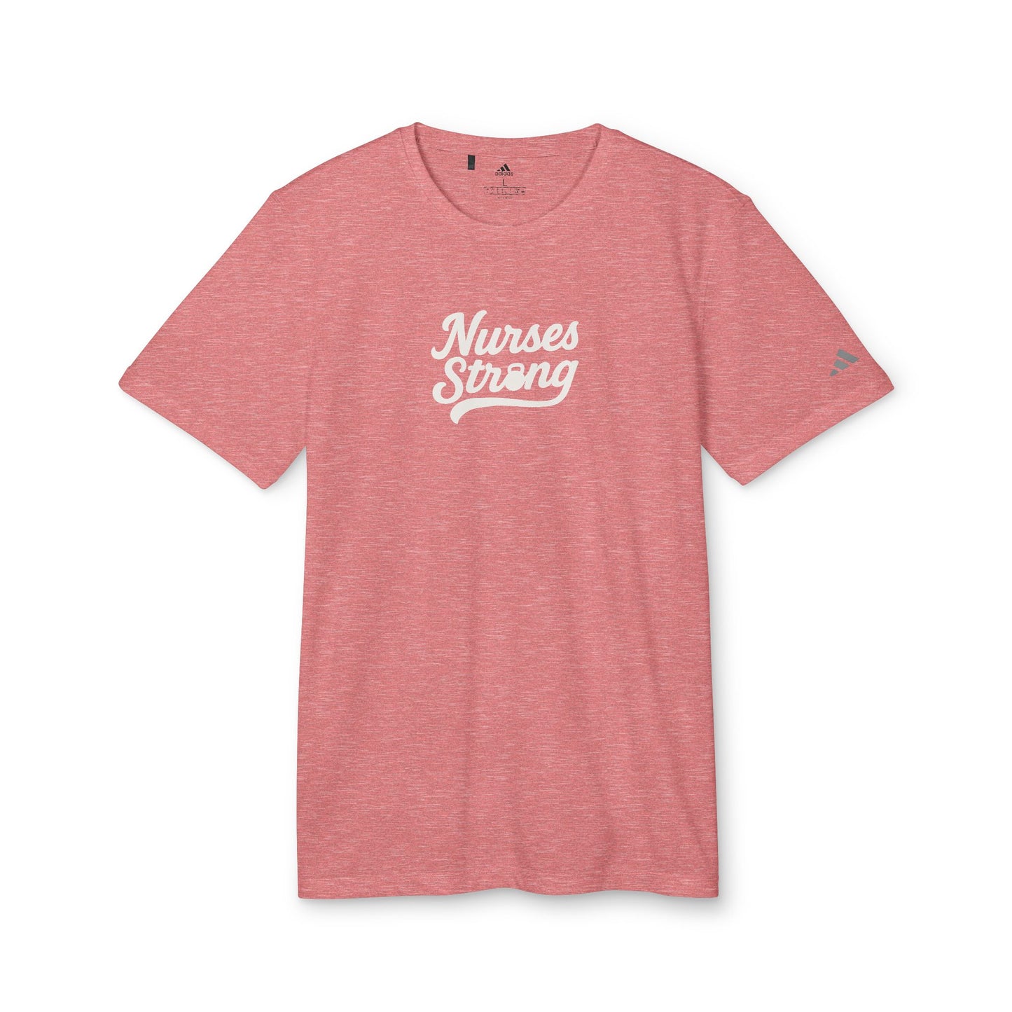 Adidas Varsity Logo Nurses Strong Sport T-Shirt, Workout Tee, Athletic Shirt, Casual Wear, Motivational Apparel