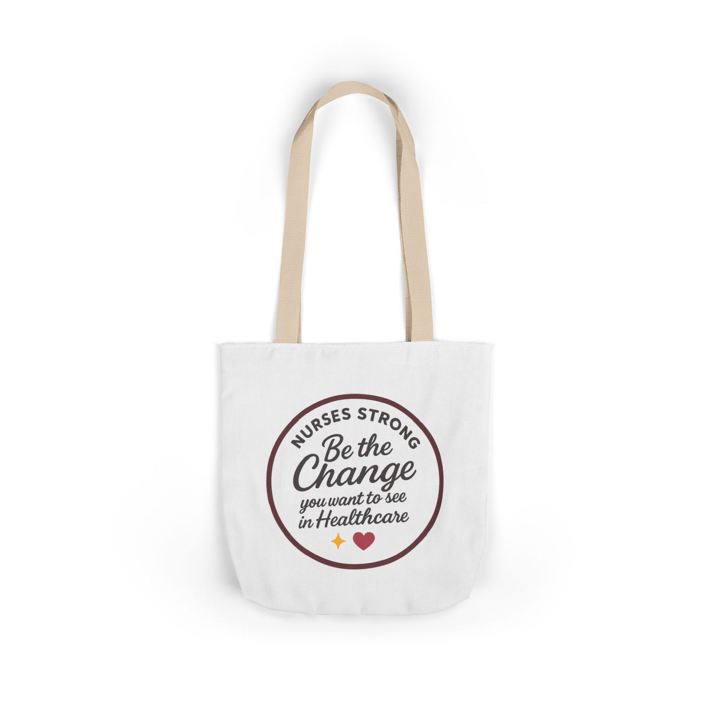 Nurse Work Tote Bag, Canvas Bag for Healthcare Workers, Gift for Nurses, Eco-Friendly, Inspirational Nurse Gifts