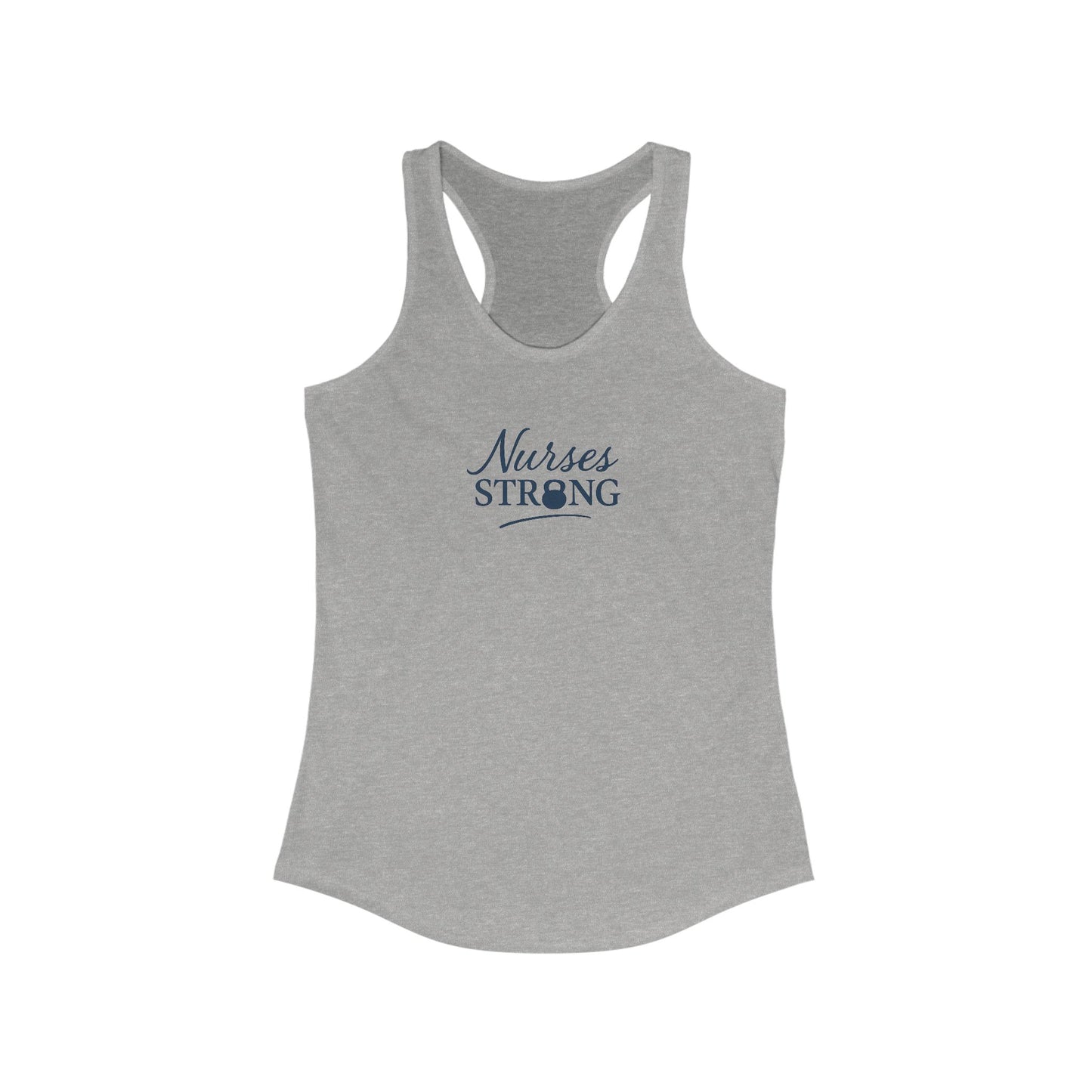 Nurses Strong Racerback Tank - Motivational Fitness Shirt, Workout Apparel, Gift for Nurses, Healthcare Team Spirit