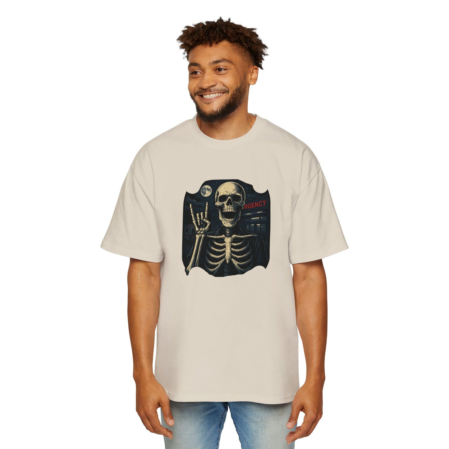 Skeleton Rocker Oversized Tee