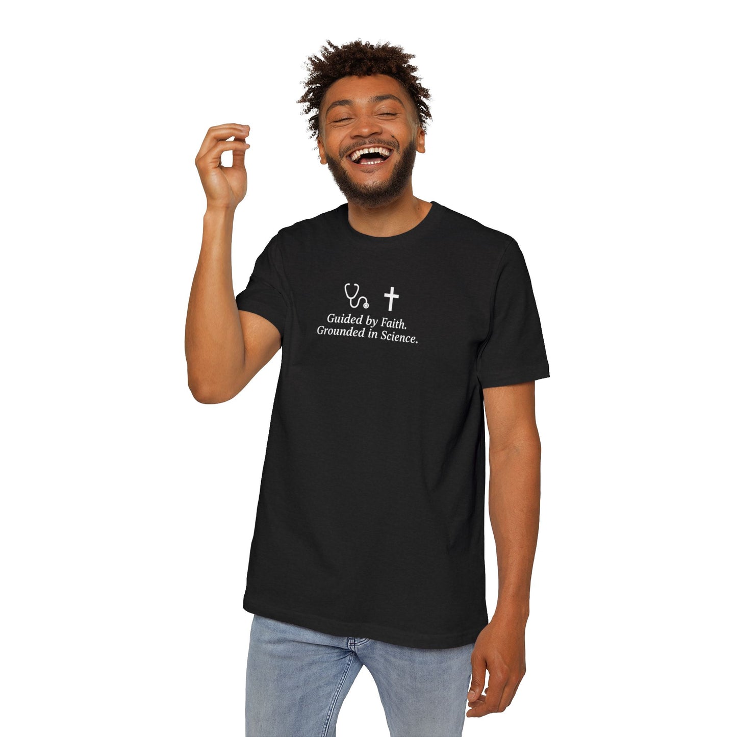 Faith and Science T-Shirt | Casual Wear, USA-Made