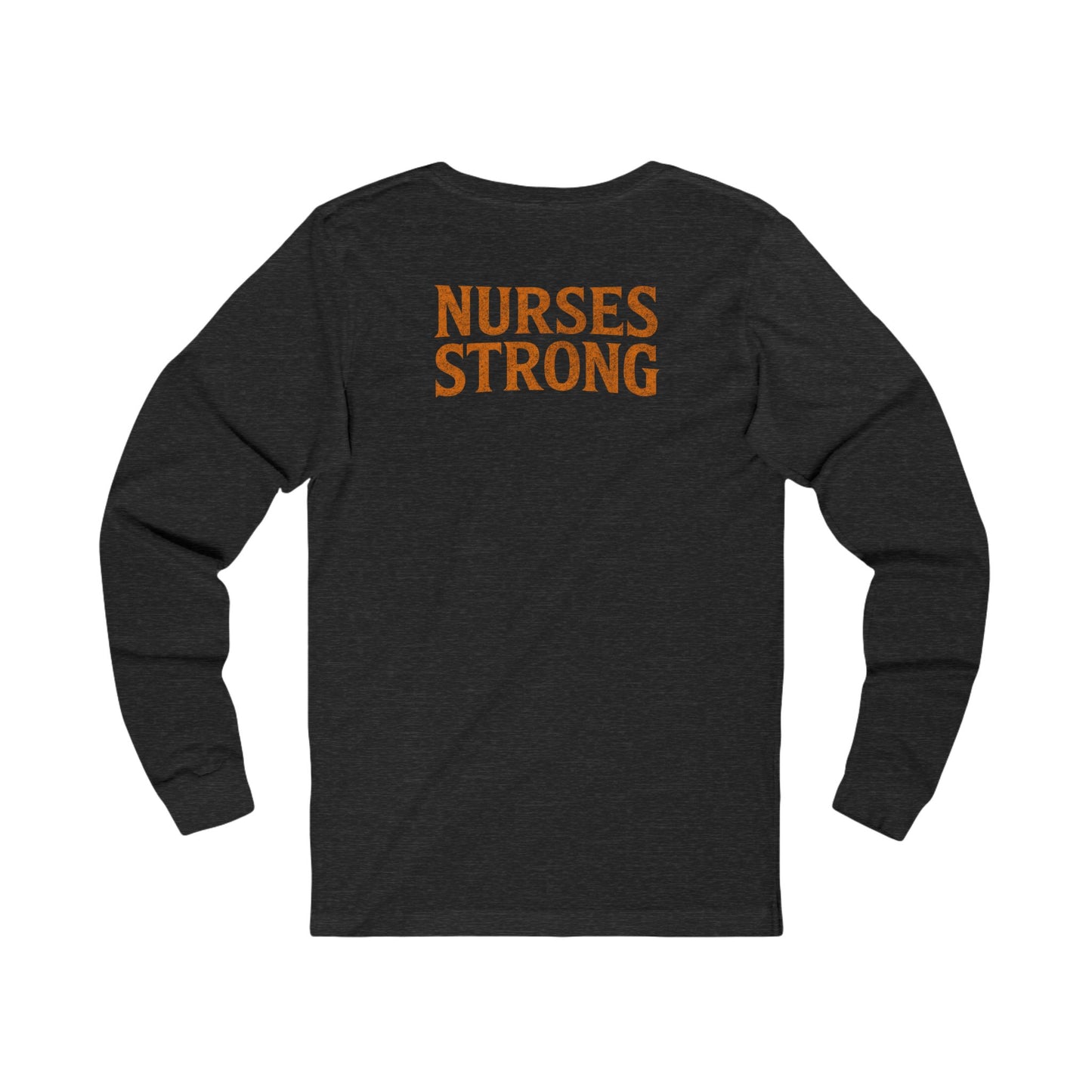 NS Skellington  Long Sleeve Tee, Unisex Tee for Nurses, Halloween Apparel, Gift for Nurses, Fall Fashion