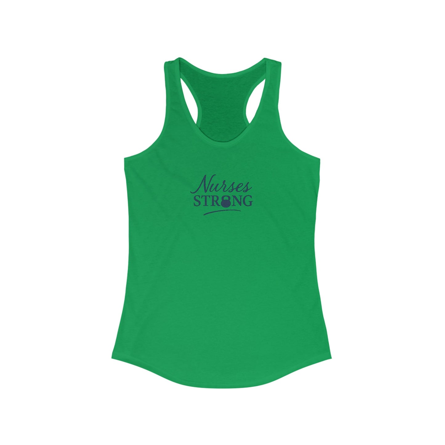 Nurses Strong Racerback Tank - Motivational Fitness Shirt, Workout Apparel, Gift for Nurses, Healthcare Team Spirit