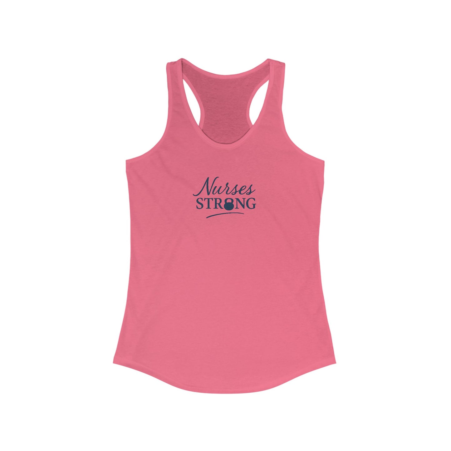 Nurses Strong Racerback Tank - Motivational Fitness Shirt, Workout Apparel, Gift for Nurses, Healthcare Team Spirit