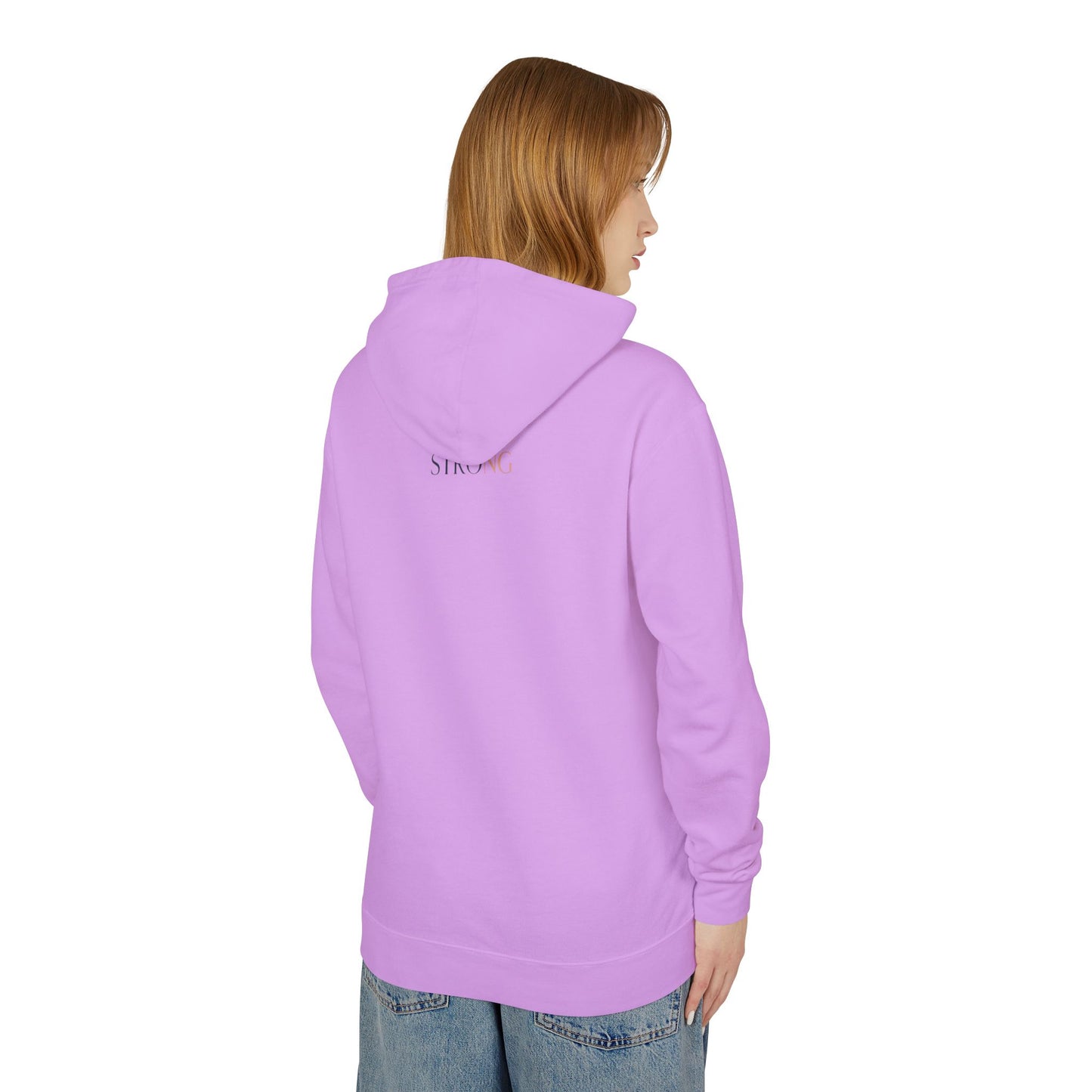 Navy/Rose Gold Kb Unisex Lightweight Hooded Sweatshirt