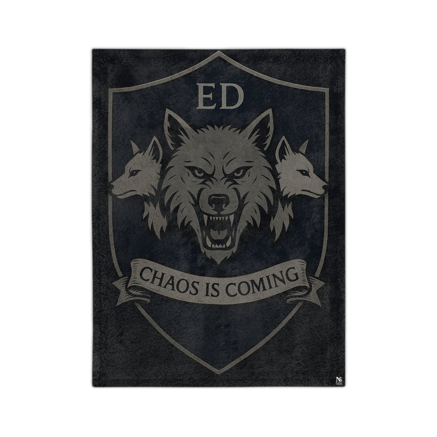 Chaos Is Coming Velveteen Microfiber Blanket - Cozy Throw for Fans, Wolf Decor, Gifts for Friends, Ideal for Home & Events