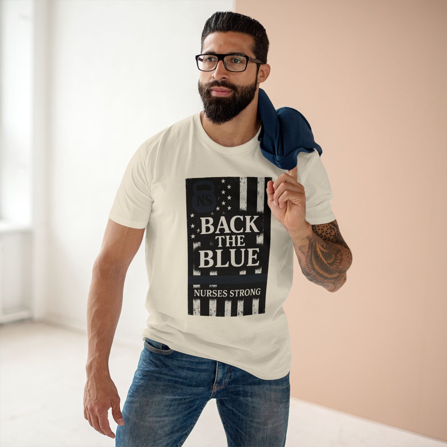 Back the Blue, Nurse Support Tee, Casual Wear