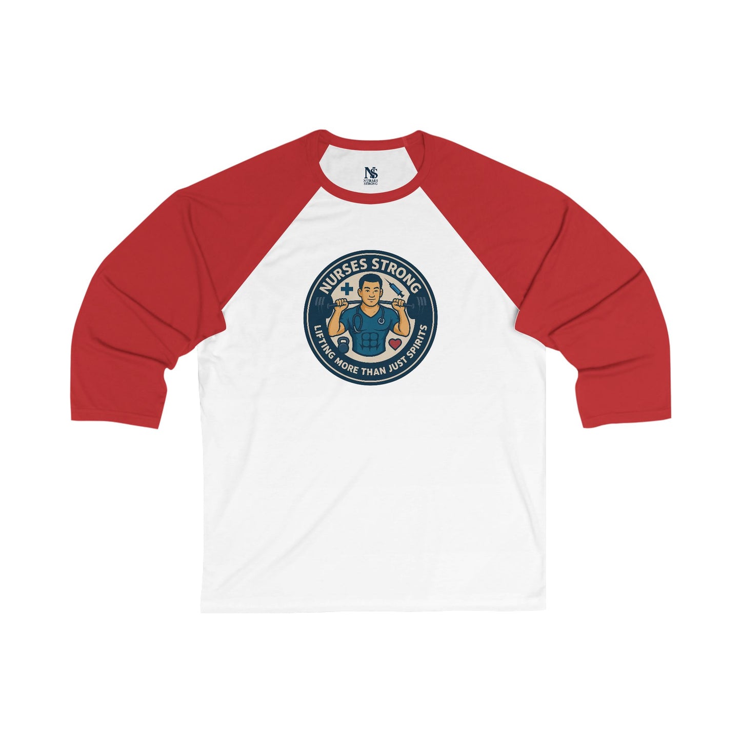 Nurse's Strong Baseball Tee, 3/4 Sleeve Shirt
