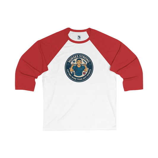 Nurse's Strong Baseball Tee, 3/4 Sleeve Shirt