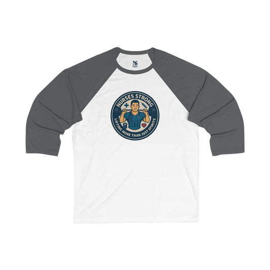 Nurse's Strong Baseball Tee, 3/4 Sleeve Shirt