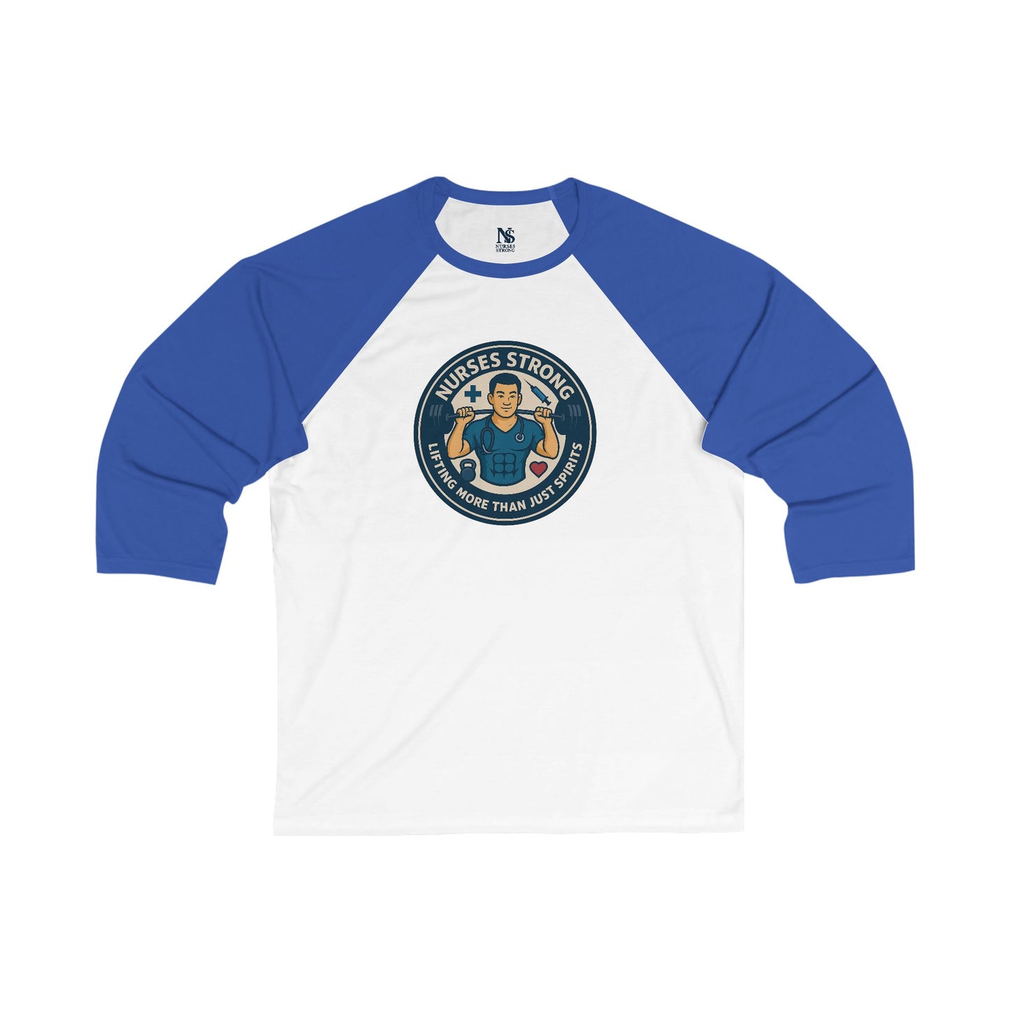 Nurse's Strong Baseball Tee, 3/4 Sleeve Shirt