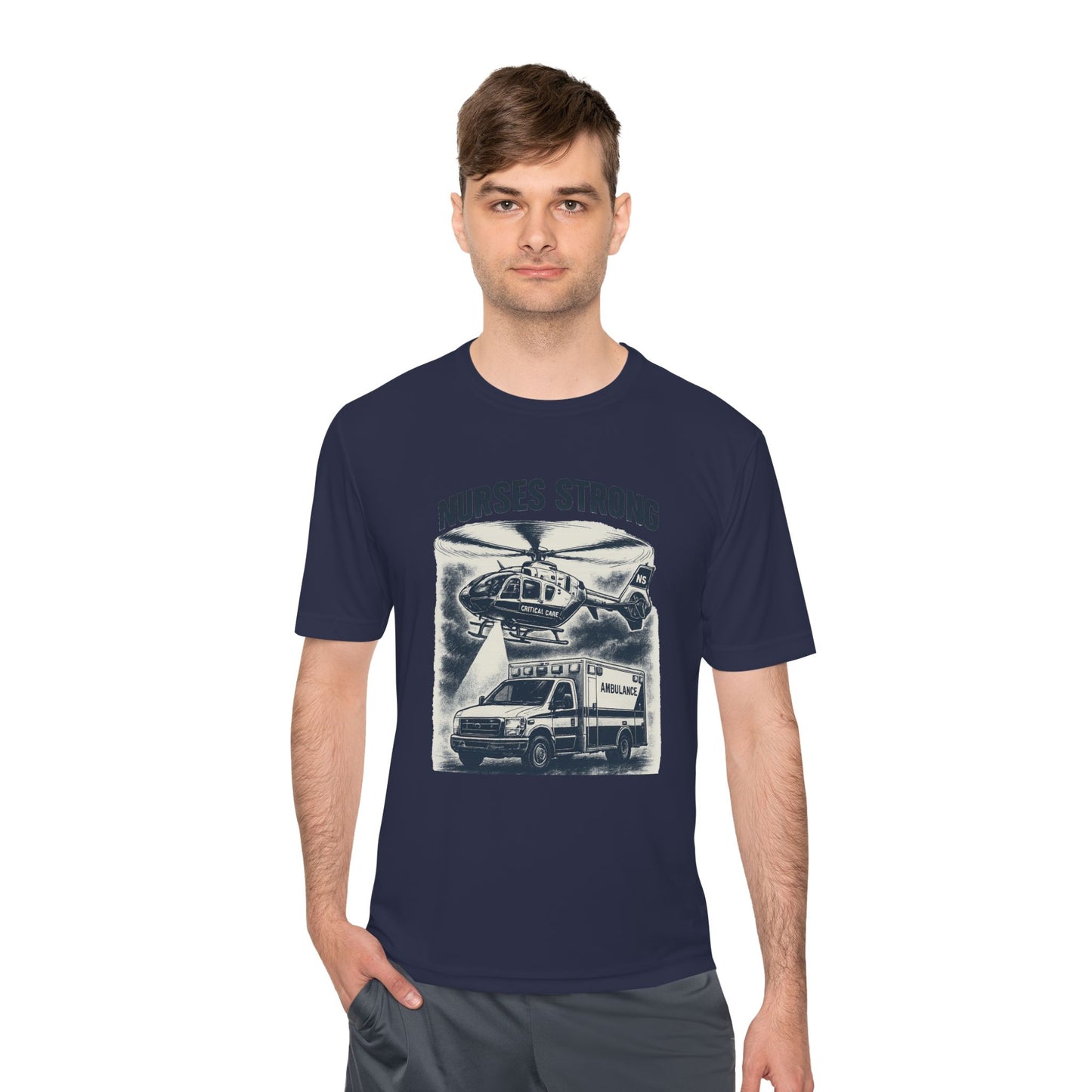 Nurses Strong CC Moisture Wicking Performance Tee