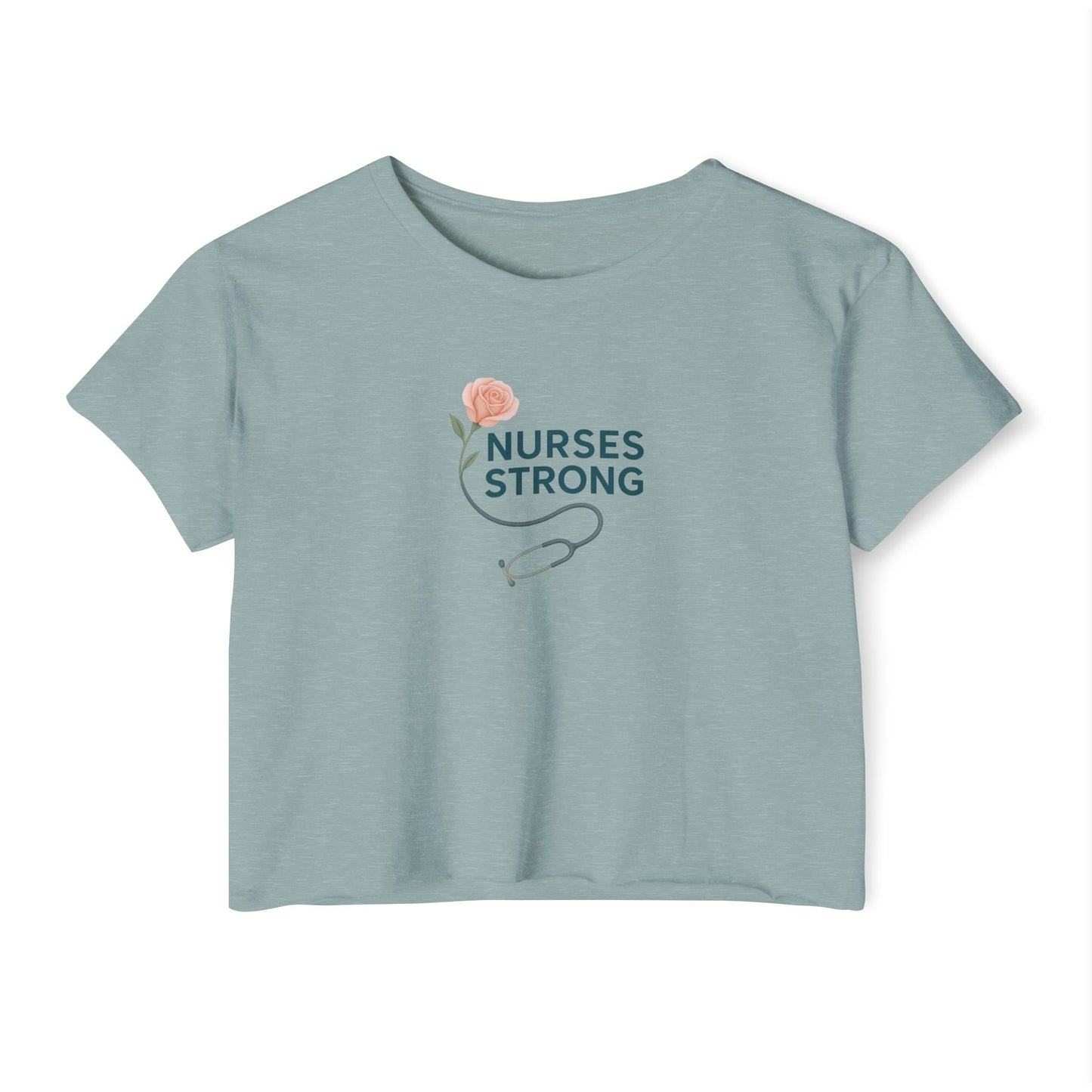 Flower/stethoscope  Festival Crop Top | Gift for Nurses,