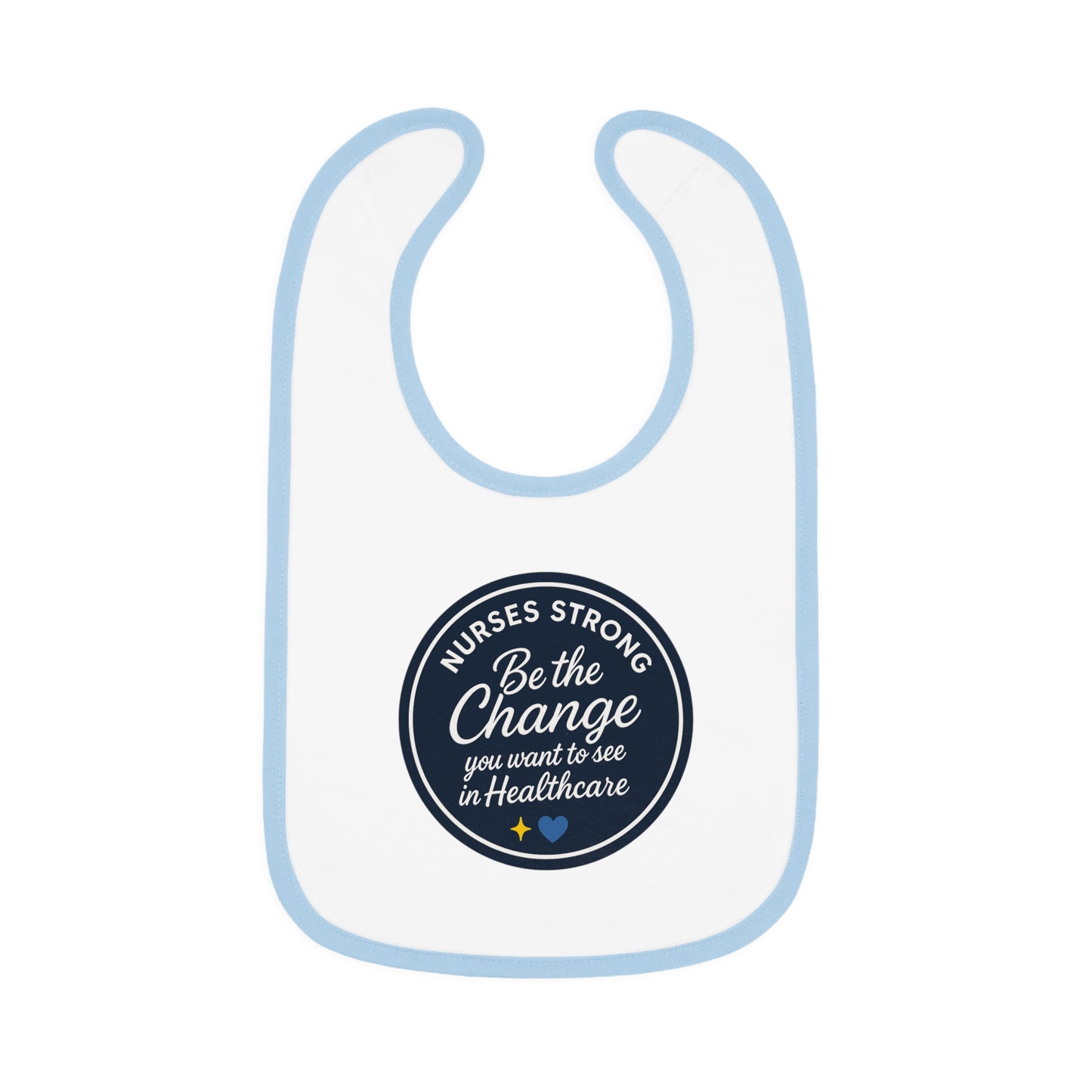 Baby Contrast Trim Jersey Bib