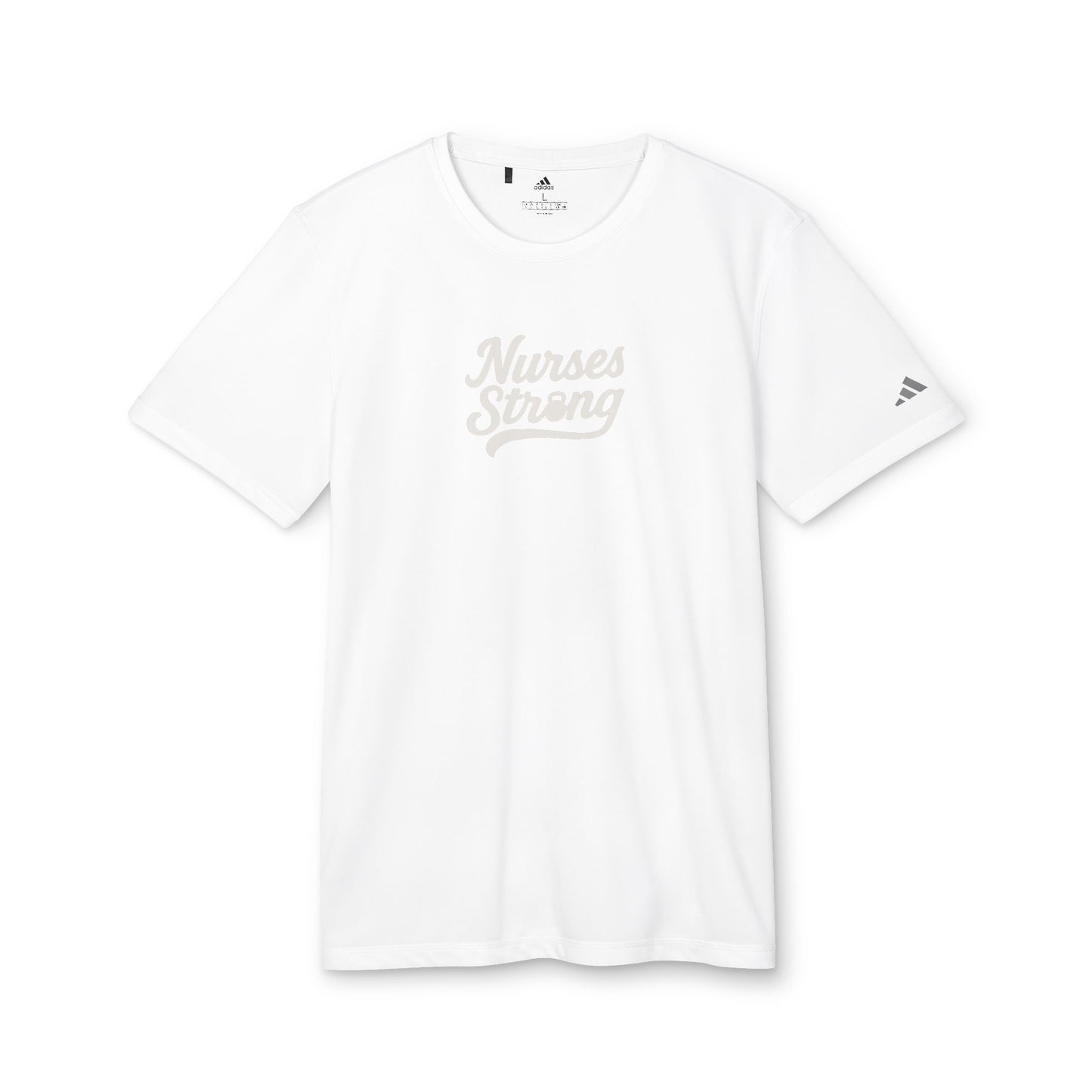 Adidas Varsity Logo Nurses Strong Sport T-Shirt, Workout Tee, Athletic Shirt, Casual Wear, Motivational Apparel