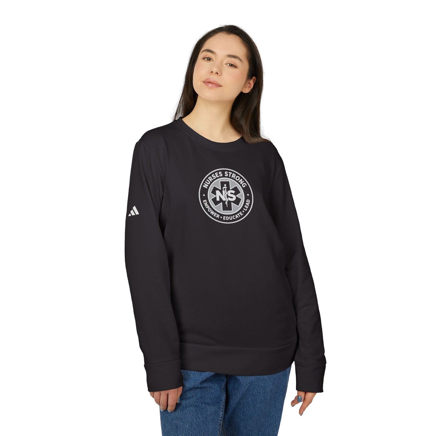 Adidas Caduceus Cozy Unisex Fleece Sweatshirt for Everyday Comfort, Streetwear Style, Casual Wear, Gift for Him/Her, Trendy Outerwear