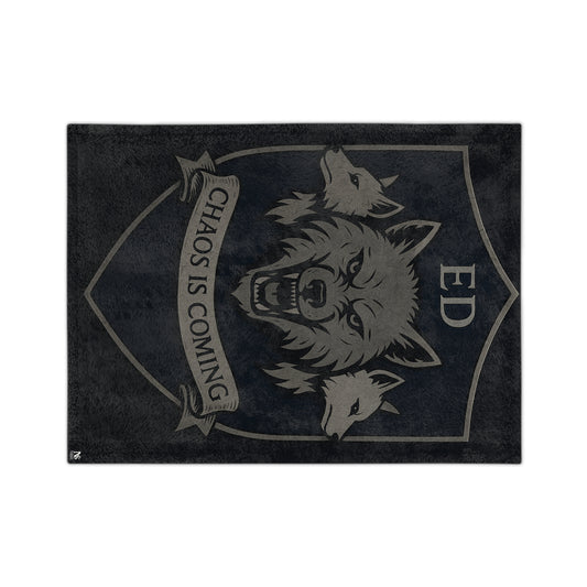 Chaos Is Coming Velveteen Microfiber Blanket - Cozy Throw for Fans, Wolf Decor, Gifts for Friends, Ideal for Home & Events