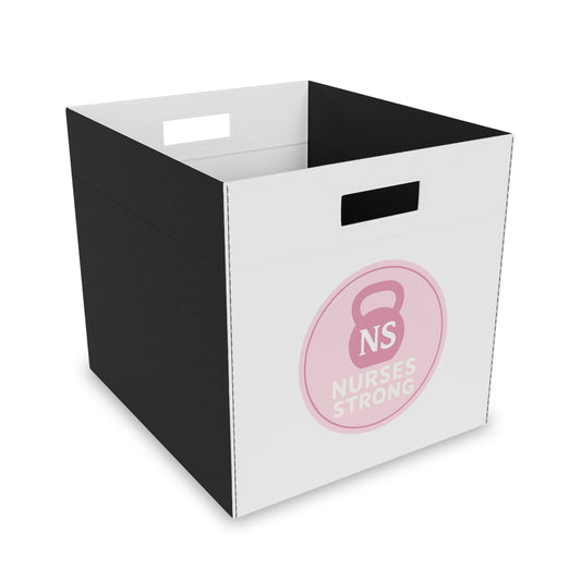 Nurses Strong Felt Storage Box, Nurse Gift, Organizational Bin, Home Decor, Cute Storage Solution, Medical Gift Idea