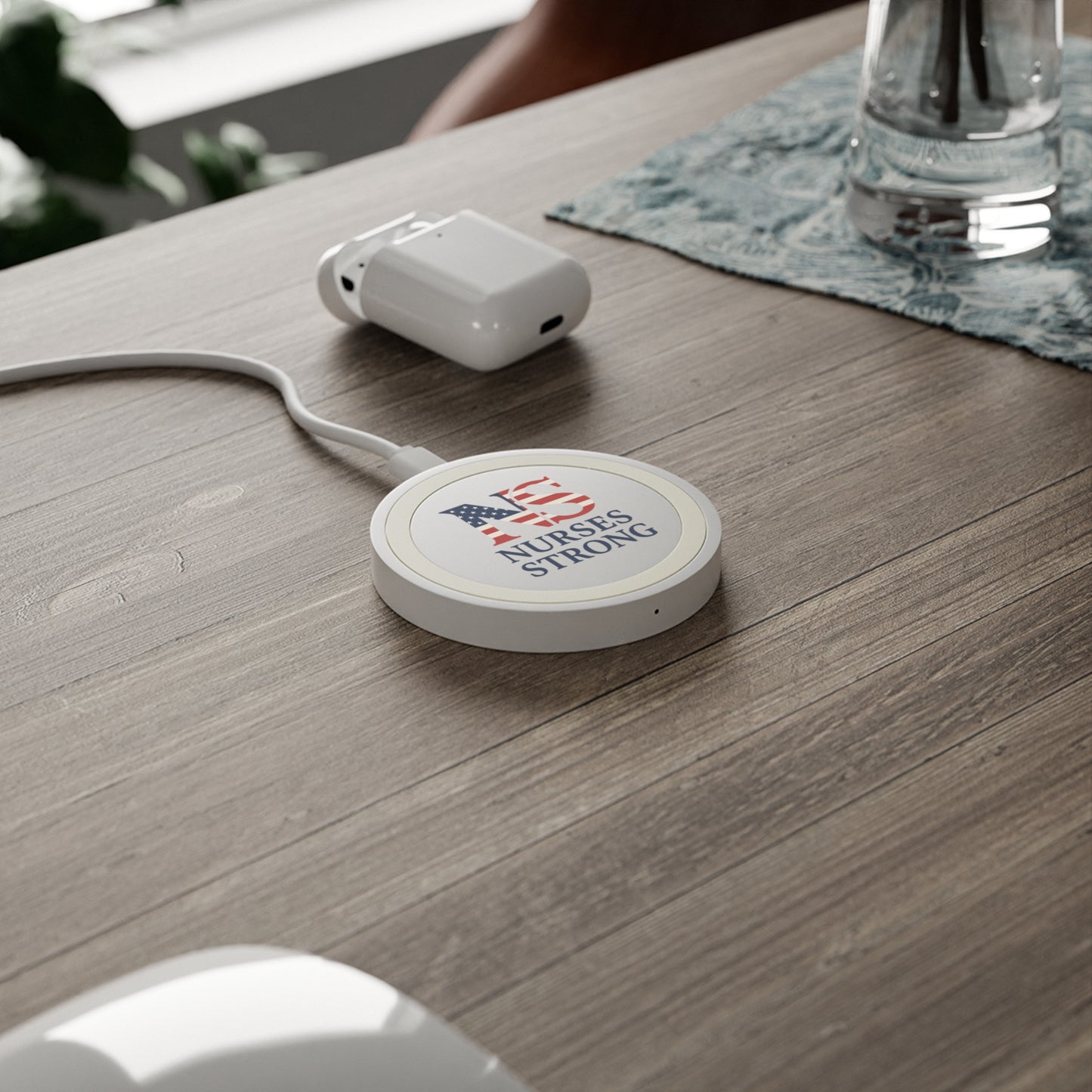 RWB Charging Pad, Gift for Nurses, Quake Phone Charger, Strong Nursing Support, Medical Professional Accessories