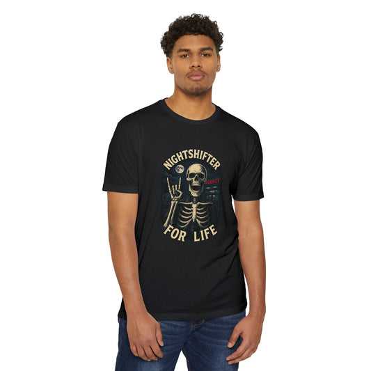 Nightshifter for life T-Shirt, Unisex Graphic Tee for Nurses, Halloween Top, Gift for Night Workers, Casual Wear