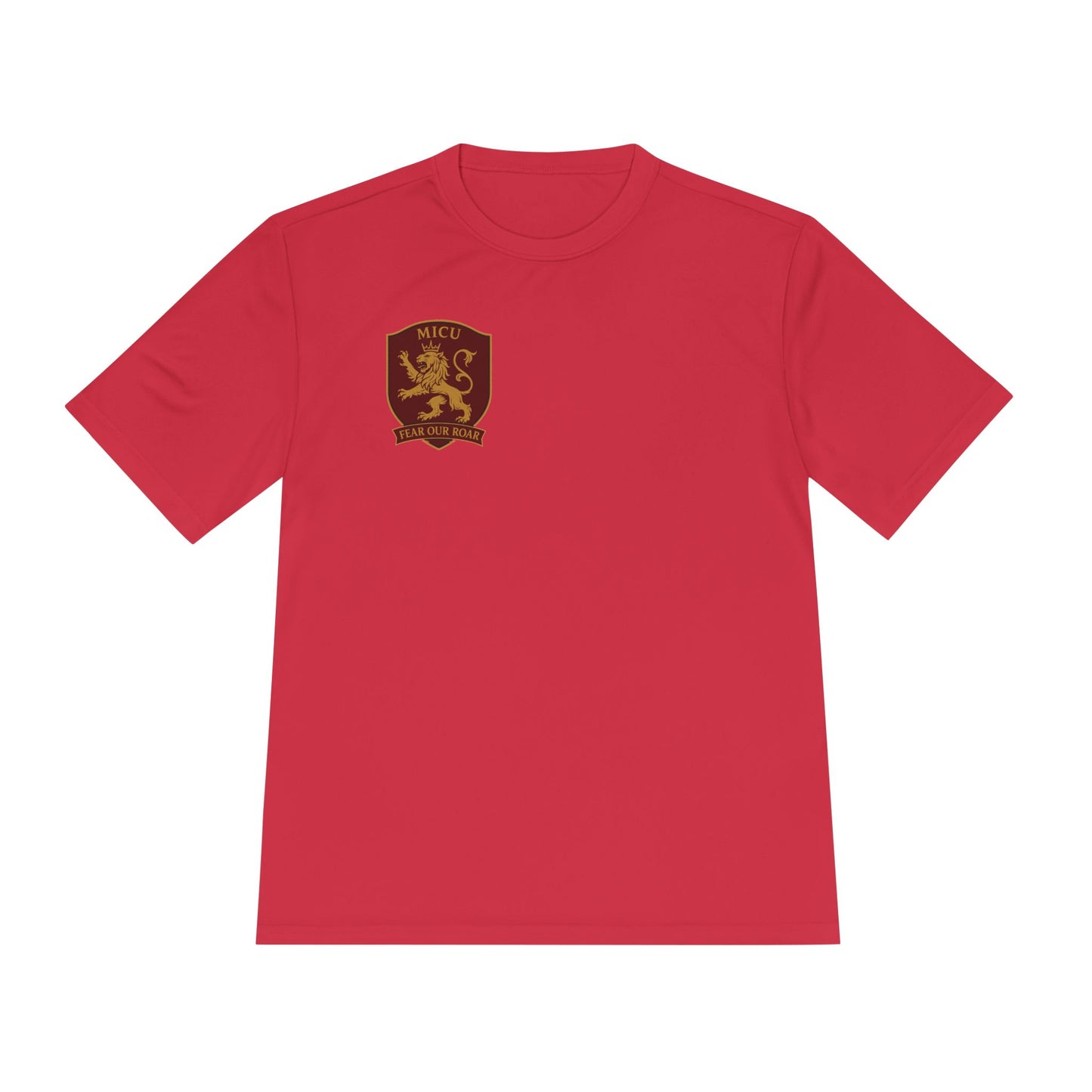 MICU Sigil -Wicking Tee with Crest Design | Activewear for Sports, Gym, Workout, Gift for Fitness Lovers, Casual Wear