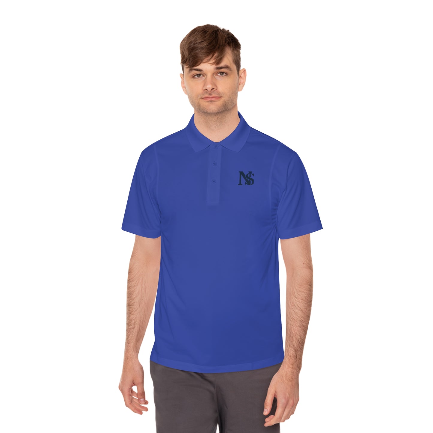 Classic NS Men's Sport Polo Shirt, Casual Athletic Wear, Great for Summer Events, Golf, Comfortable Outdoor Activity