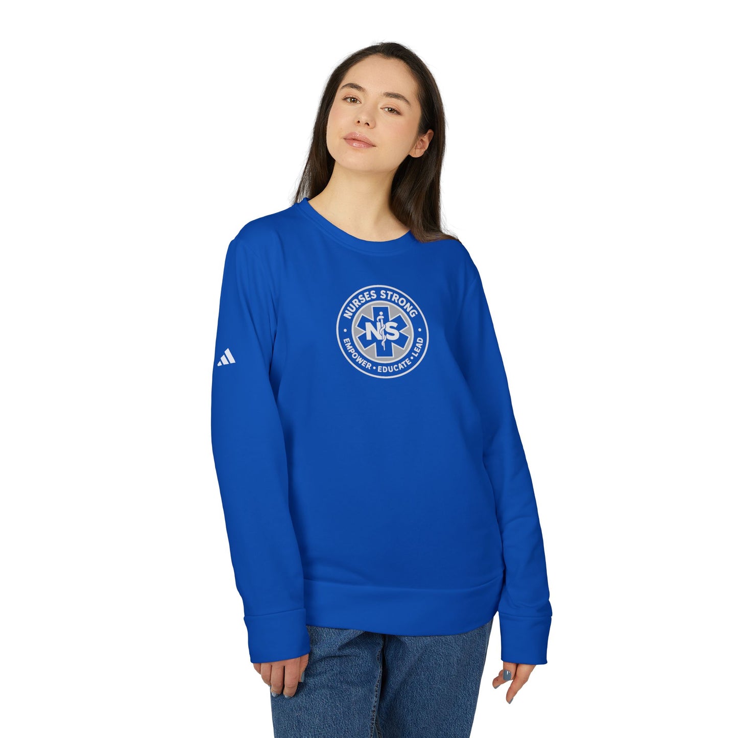 Adidas Caduceus Cozy Unisex Fleece Sweatshirt for Everyday Comfort, Streetwear Style, Casual Wear, Gift for Him/Her, Trendy Outerwear