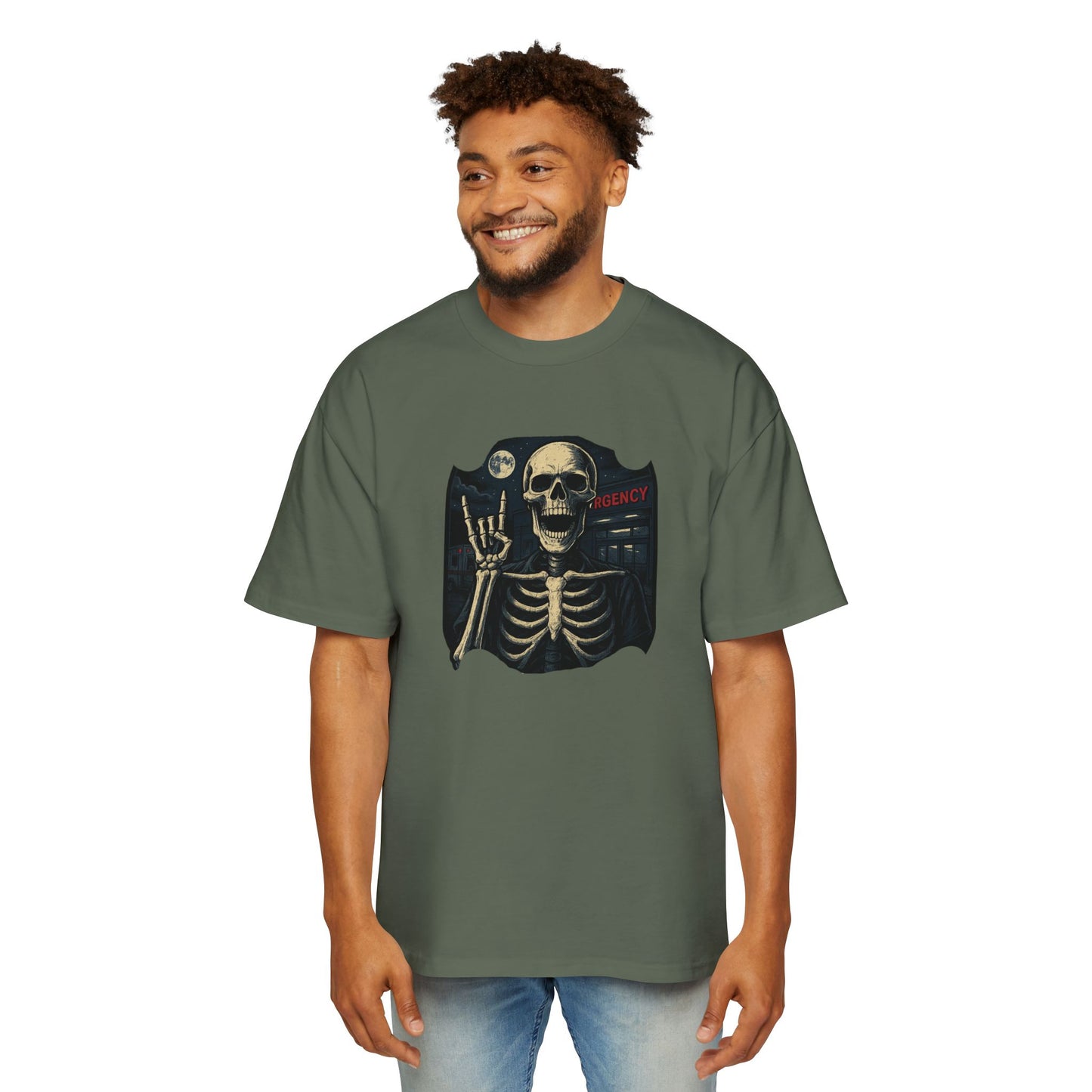 Skeleton Rocker Oversized Tee