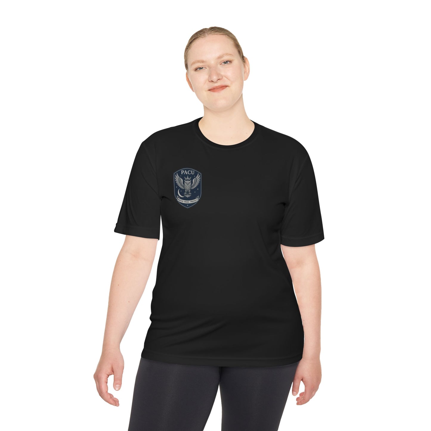 PACU Sigil Wicking Tee with PACU Eagle Emblem, Lightweight Athletic Shirt, Outdoor Activewear, Gym Tee, Perfect for Sports and Training
