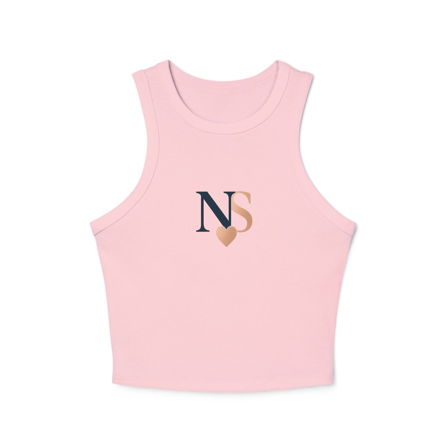 NS Heart Chic Women's Racer Tank Top | Summer Casual Top, Gift for Her, Layering Essential, Workout Apparel