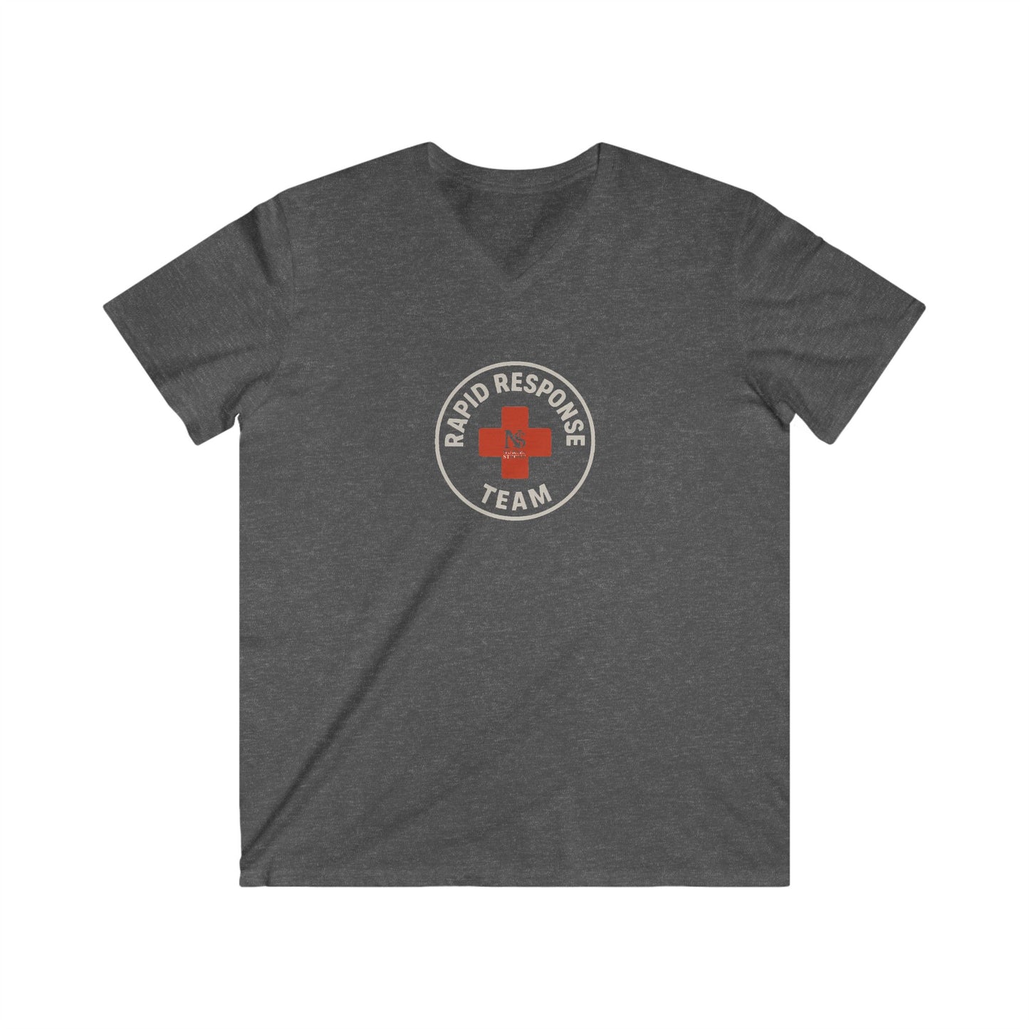 Men's V-Neck Tee - Rapid Response Team Graphic Shirt, Perfect for First Responders, Casual Wear, Gifting, Everyday Comfort, Team Spirit