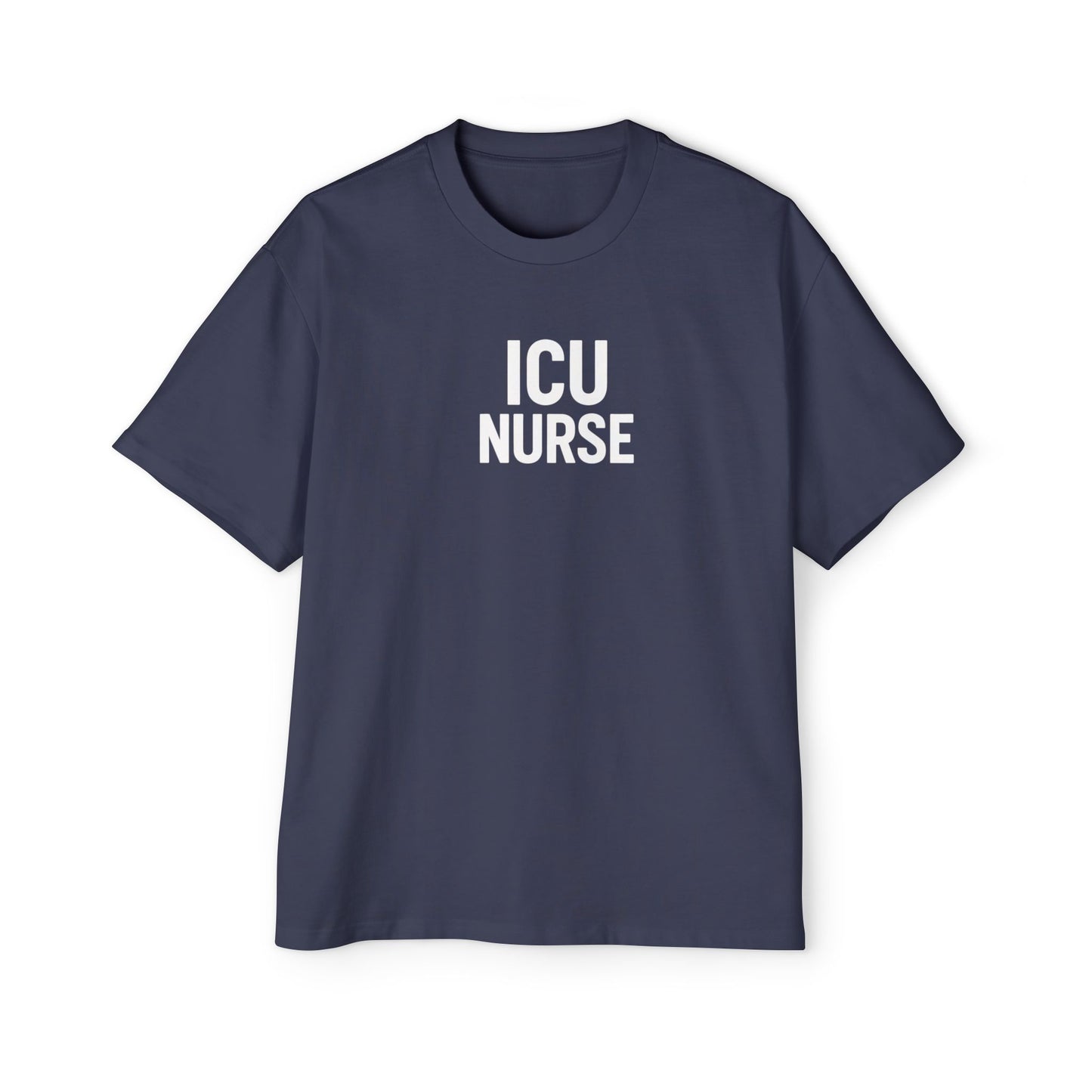 ICU Nurse Oversized Tee - Unisex Nurse Shirt, Gift for Healthcare Workers, Nurse Appreciation, Casual Wear, Red T-Shirt