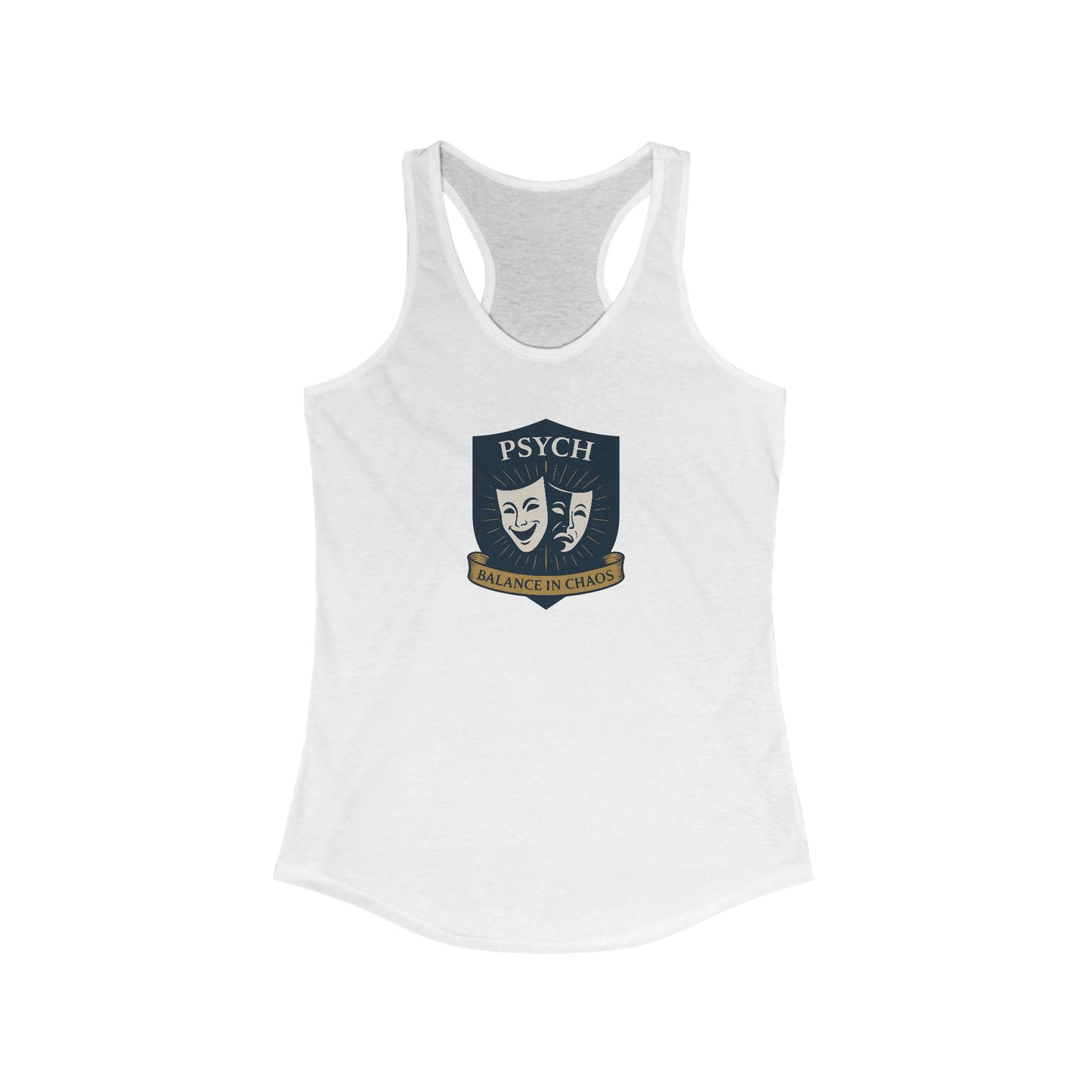 Psych Sigil Themed Women's Racerback Tank, Ideal for Summer, Workouts, Gifts, Casual Wear, Funny TV Show Merchandise