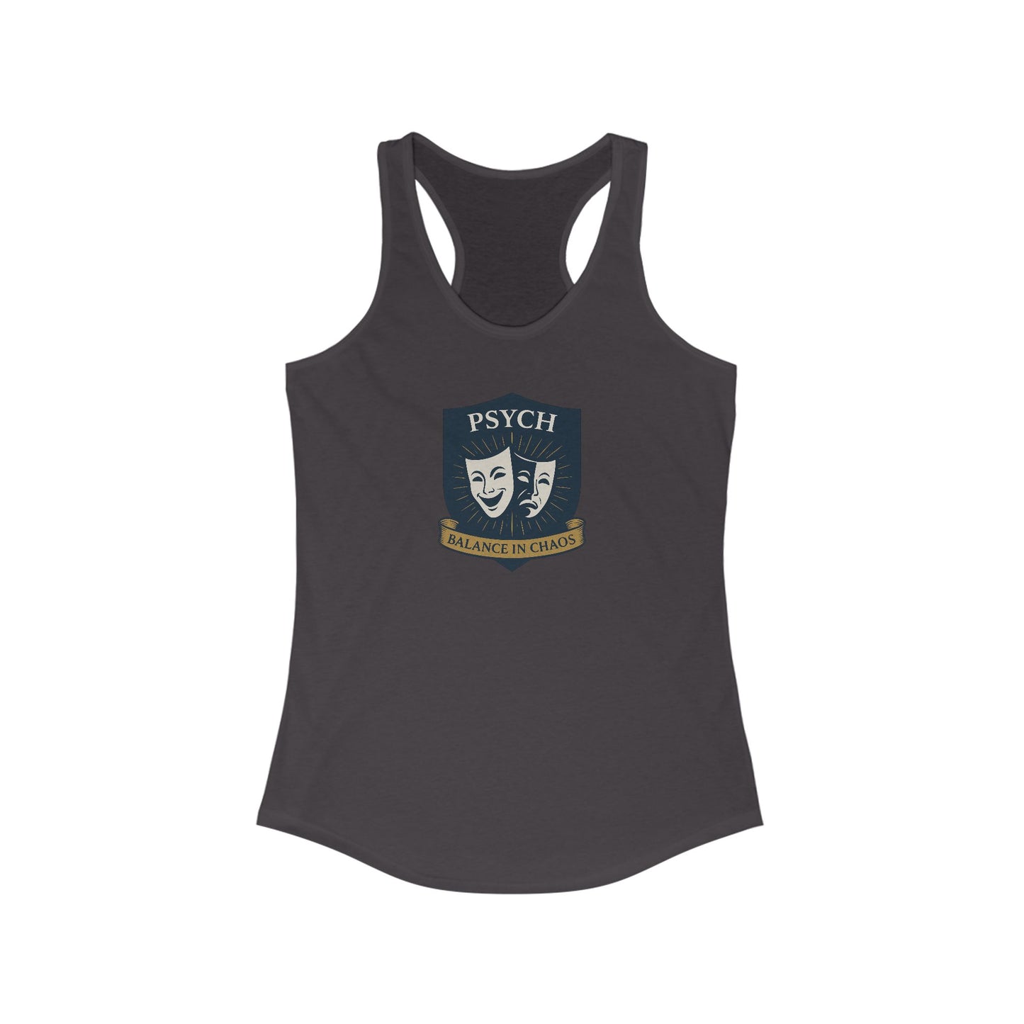 Psych Sigil Themed Women's Racerback Tank, Ideal for Summer, Workouts, Gifts, Casual Wear, Funny TV Show Merchandise