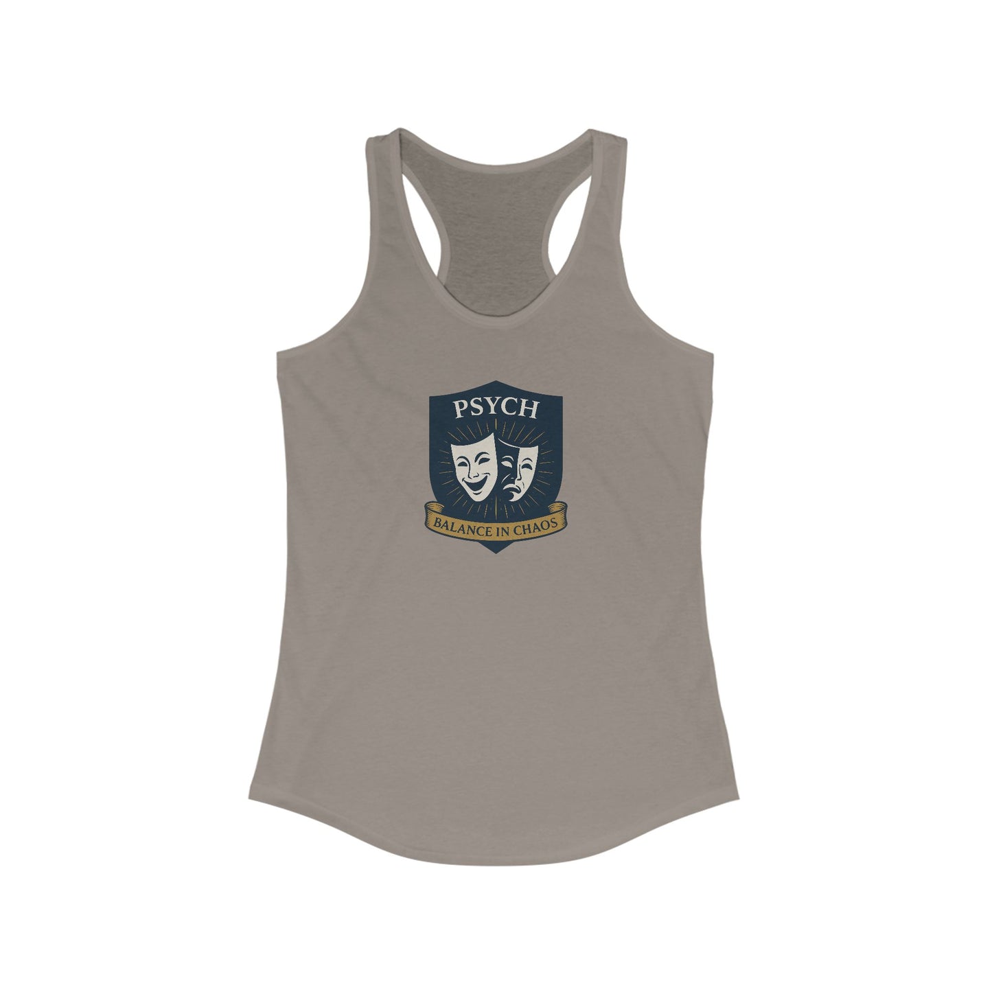 Psych Sigil Themed Women's Racerback Tank, Ideal for Summer, Workouts, Gifts, Casual Wear, Funny TV Show Merchandise
