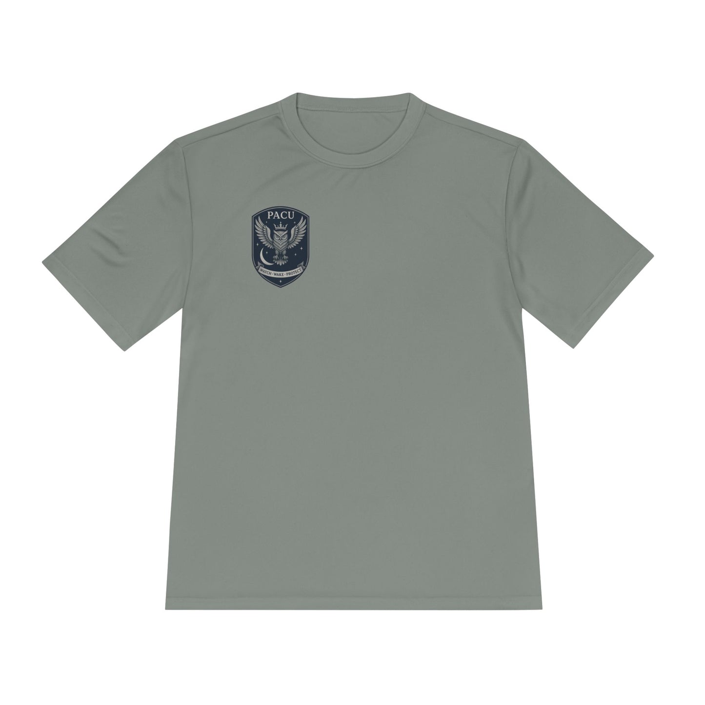 PACU Sigil Wicking Tee with PACU Eagle Emblem, Lightweight Athletic Shirt, Outdoor Activewear, Gym Tee, Perfect for Sports and Training