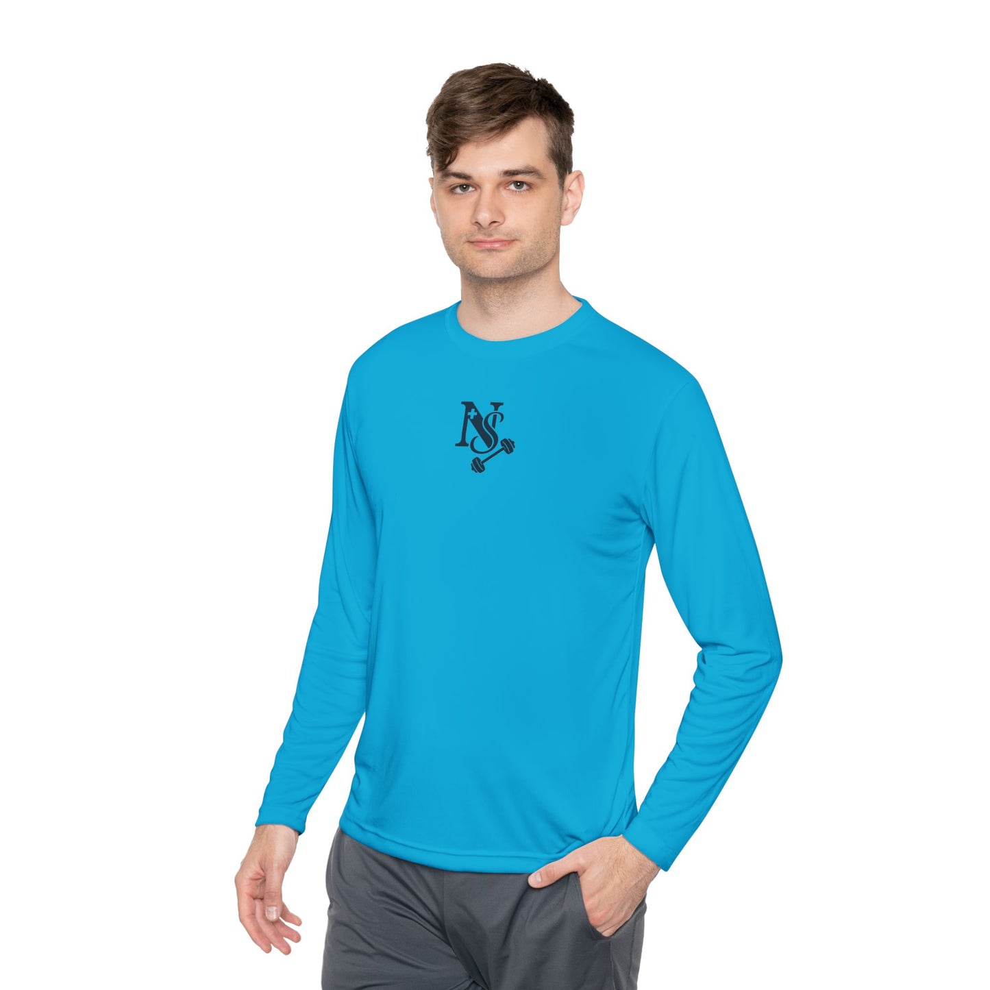 DB Cross Fitness Long Sleeve Tee, Gym Shirt, Workout Apparel, Weightlifting Top, Casual Sportswear, Active Lifestyle Clothing