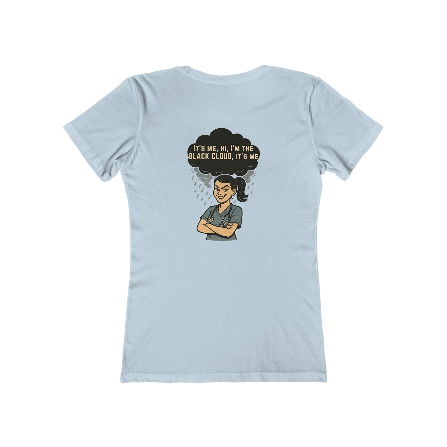"I’m the Black Cloud” Women's Relaxed Tee, Casual Wear, Gift, Trendy T-Shirt, Everyday Comfort