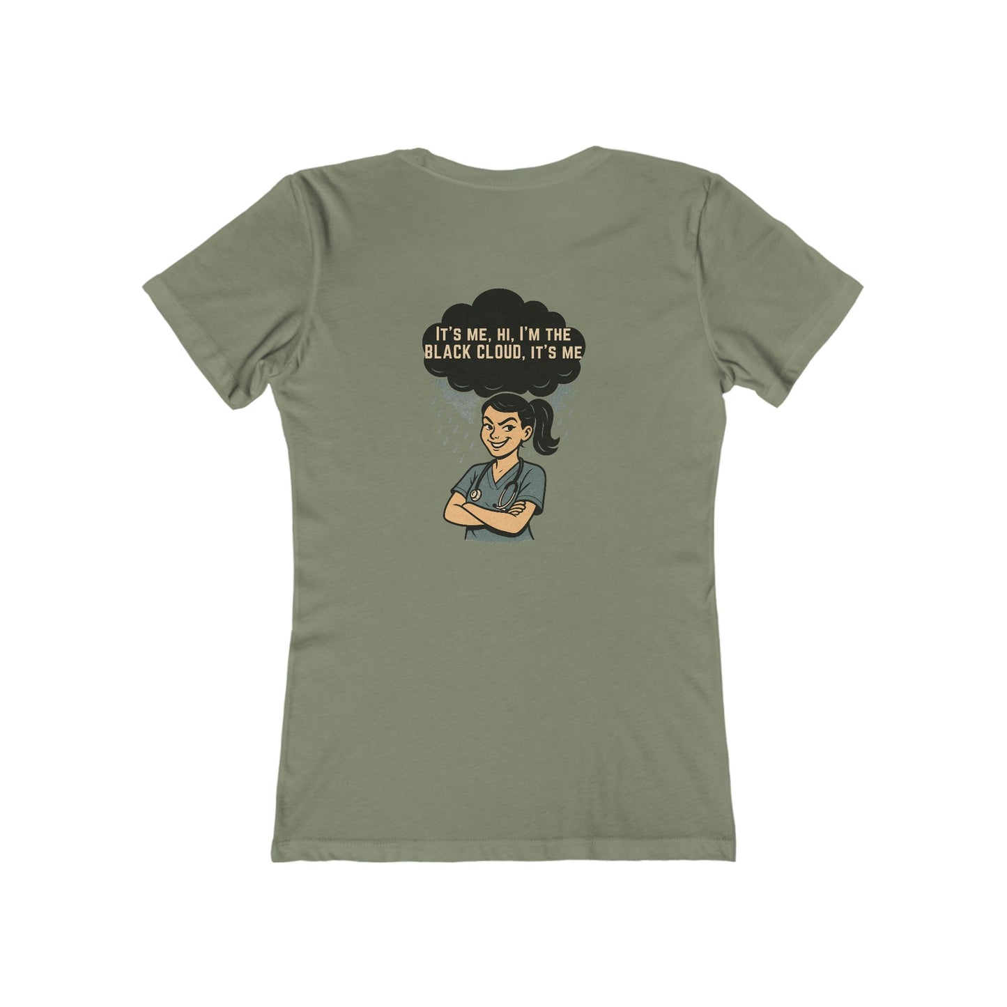 "I’m the Black Cloud” Women's Relaxed Tee, Casual Wear, Gift, Trendy T-Shirt, Everyday Comfort