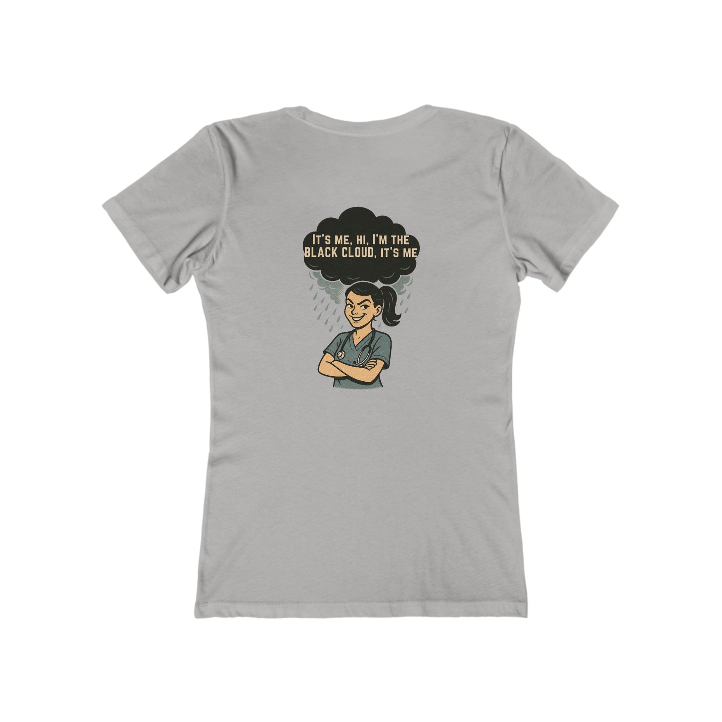 "I’m the Black Cloud” Women's Relaxed Tee, Casual Wear, Gift, Trendy T-Shirt, Everyday Comfort