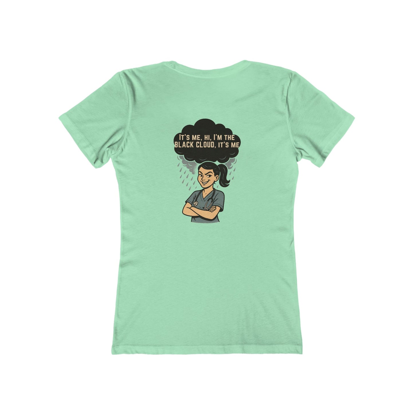 "I’m the Black Cloud” Women's Relaxed Tee, Casual Wear, Gift, Trendy T-Shirt, Everyday Comfort
