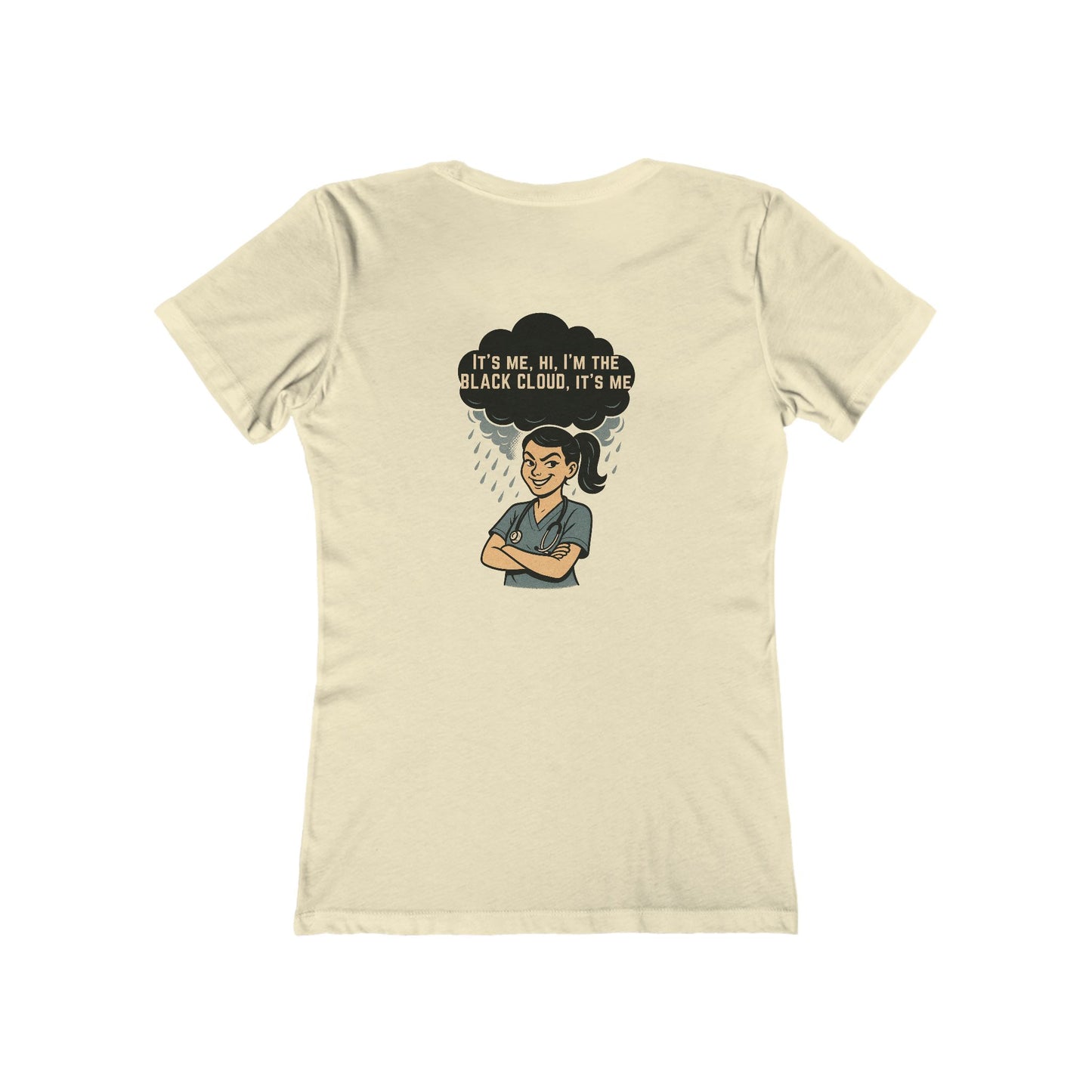 "I’m the Black Cloud” Women's Relaxed Tee, Casual Wear, Gift, Trendy T-Shirt, Everyday Comfort