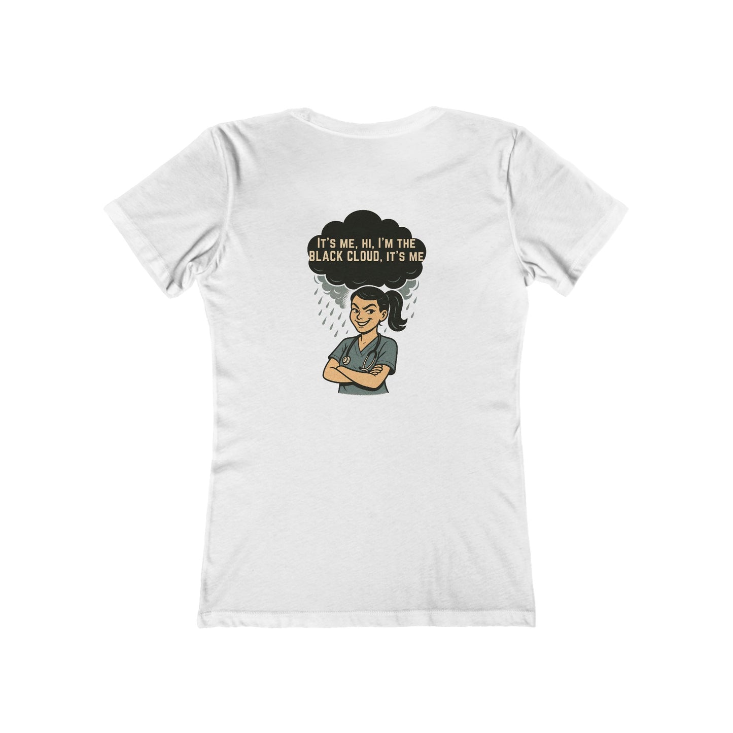 "I’m the Black Cloud” Women's Relaxed Tee, Casual Wear, Gift, Trendy T-Shirt, Everyday Comfort