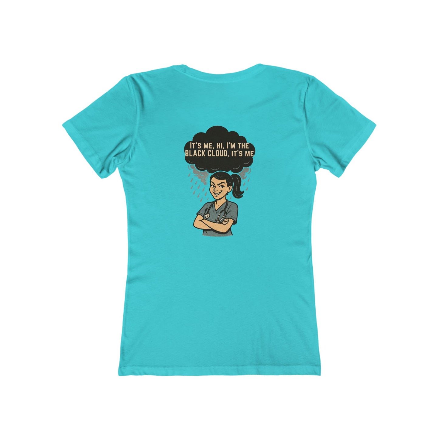 "I’m the Black Cloud” Women's Relaxed Tee, Casual Wear, Gift, Trendy T-Shirt, Everyday Comfort