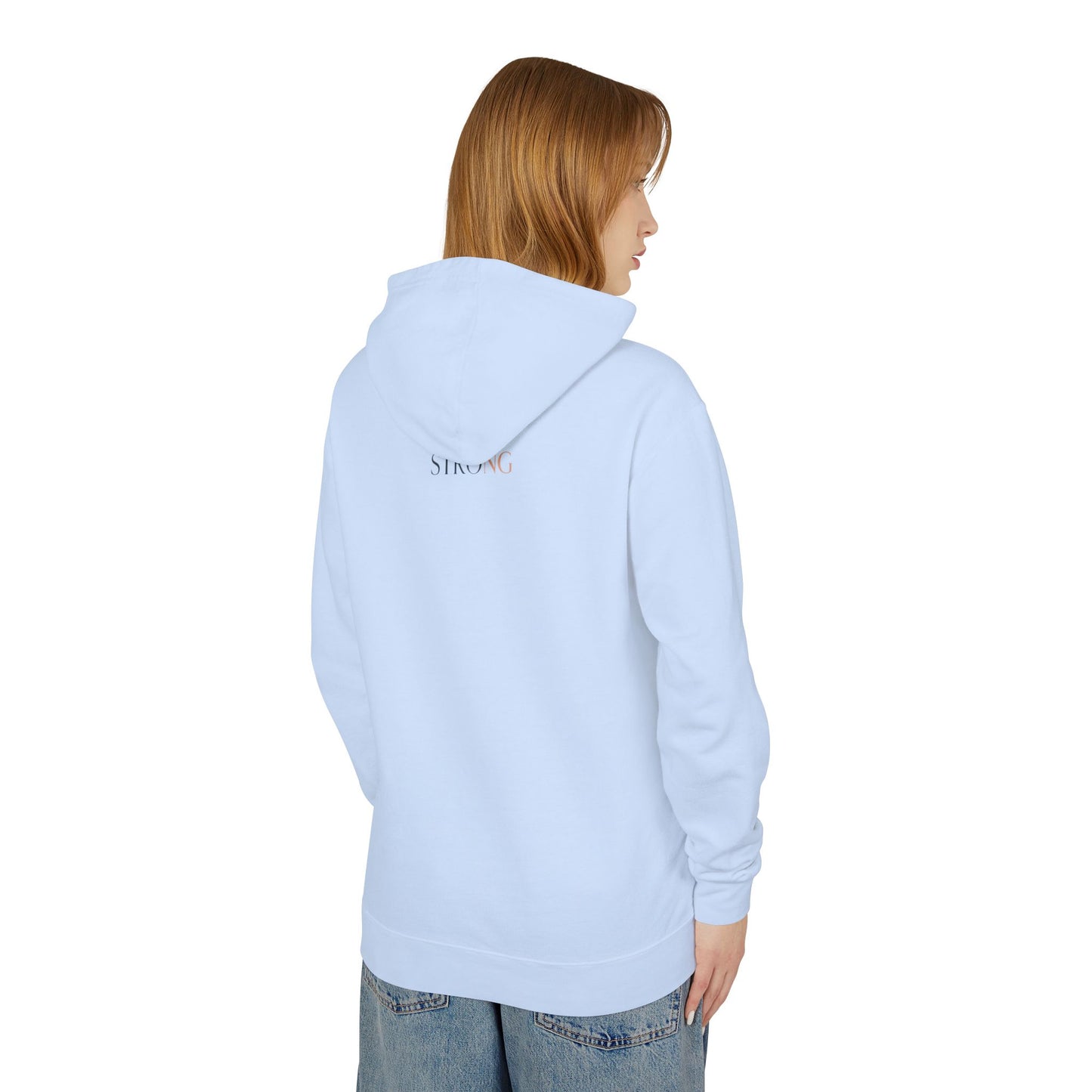 Navy/Rose Gold Kb Unisex Lightweight Hooded Sweatshirt