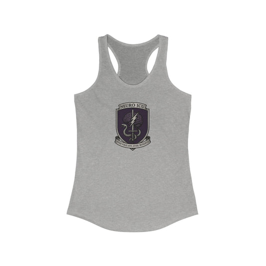 Neuro ICU Women's Racerback Tank Top for Everyday Wear, Fitness, Casual Outings, Gift for Her, Summer Essential