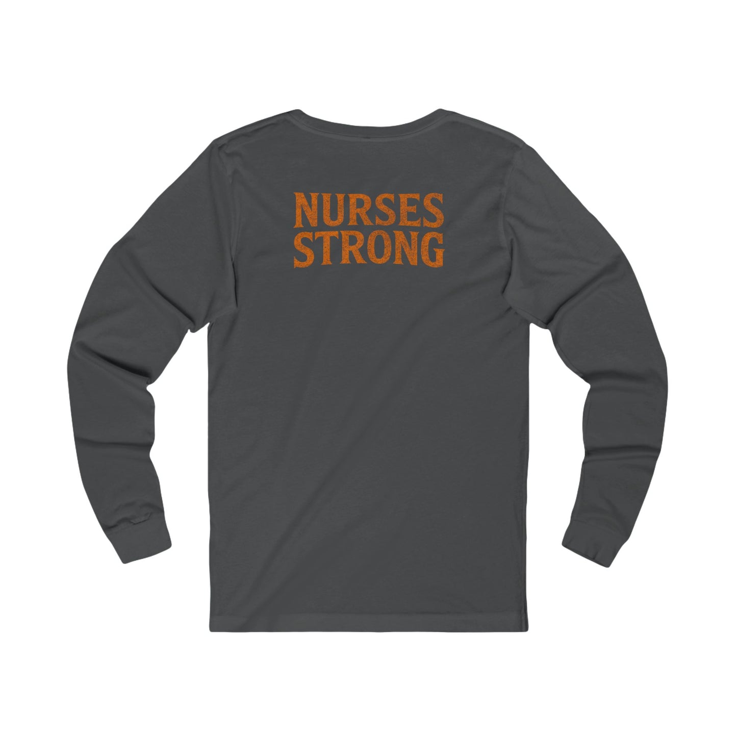 NS Skellington  Long Sleeve Tee, Unisex Tee for Nurses, Halloween Apparel, Gift for Nurses, Fall Fashion