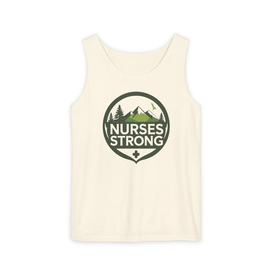 Nurses Strong Tank Top, Inspirational Relaxed Fit Sleeveless Shirt, Gifts for Healthcare Workers, Summer Casual Wear, Appreciation Gift