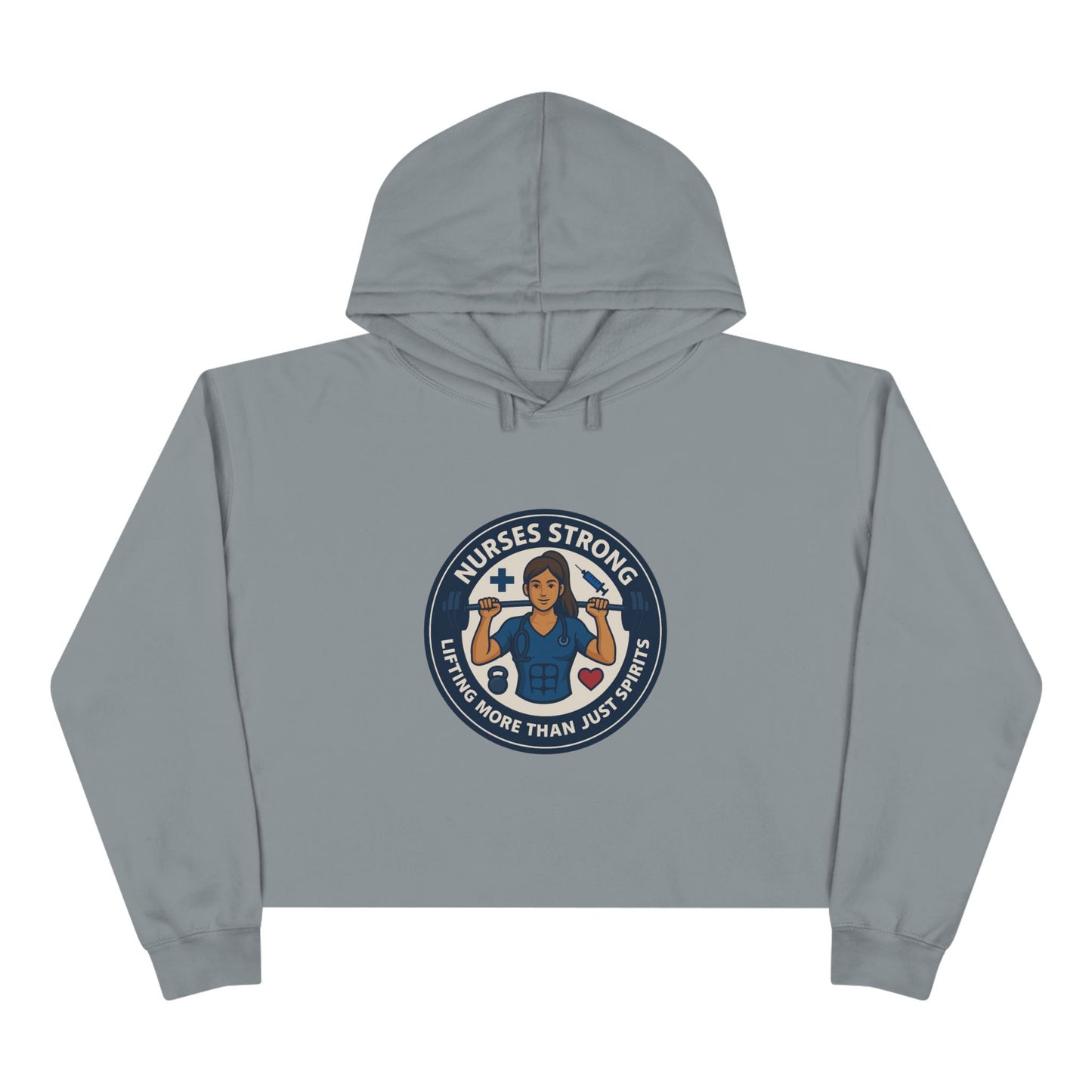 Empowering Nurse Crop Hoodie - Stylish, Comfortable, Perfect Gift for Healthcare Heroes, Nurse Appreciation, Med School Graduation, [...]