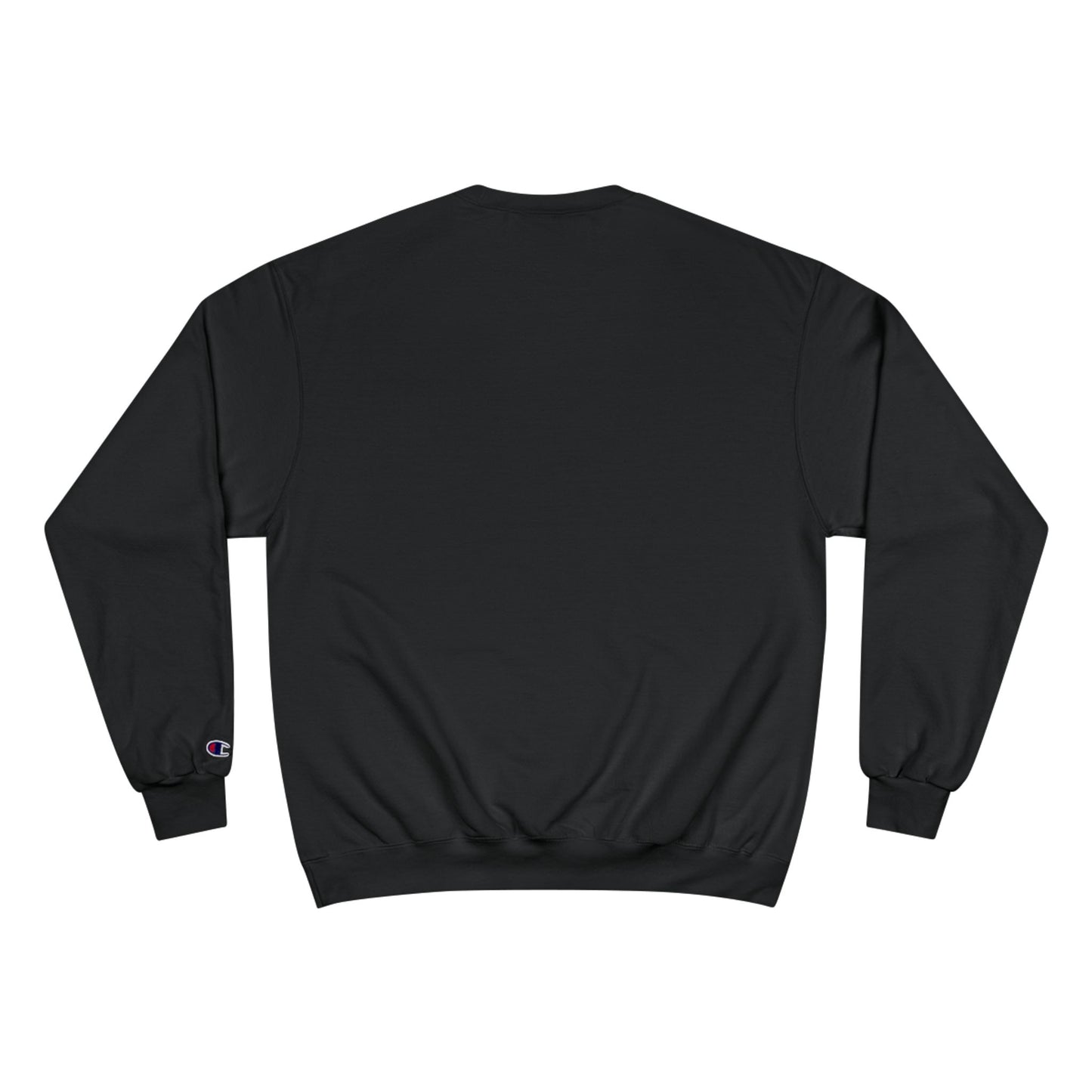 Champion Sweatshirt with Purple Crest Logo — Casual Crewneck Pullover